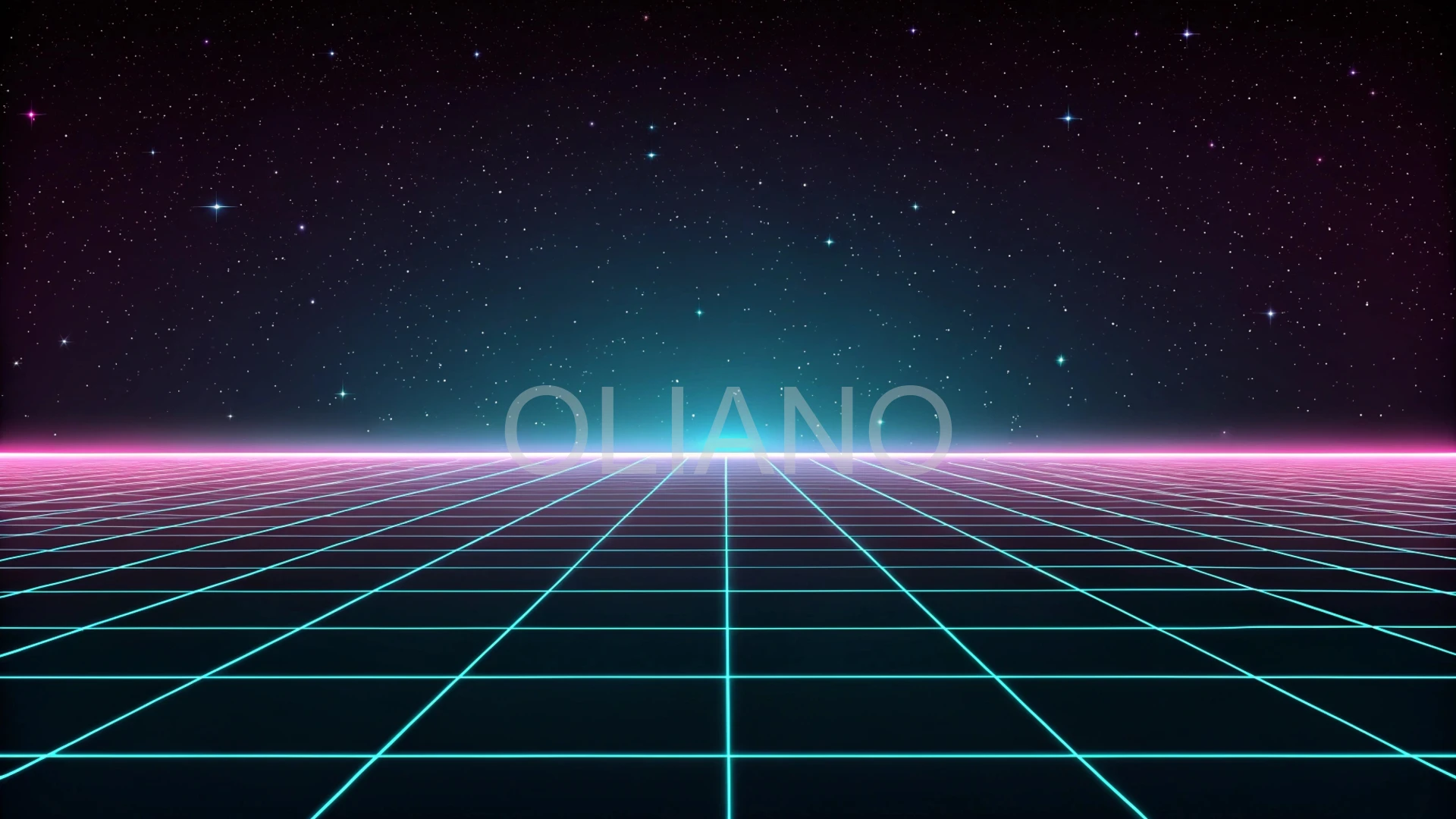 Wireframe Grid Horizon