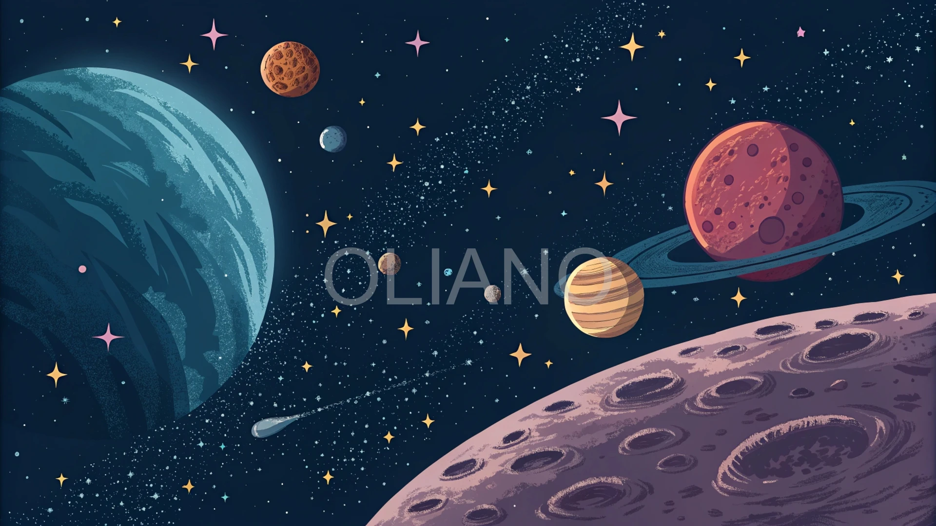 arcade space backdrop