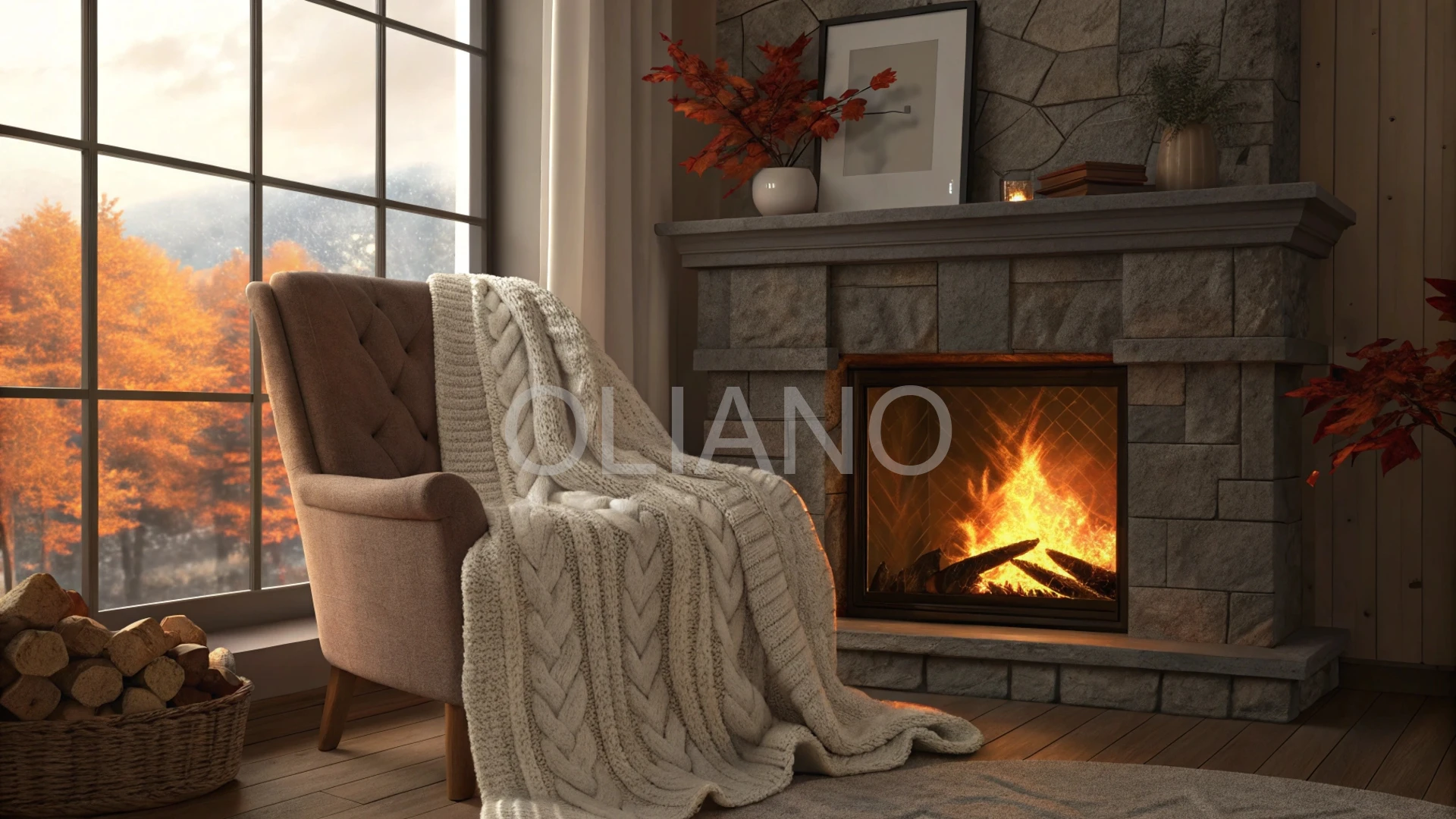 Fireplace Autumn Comfort