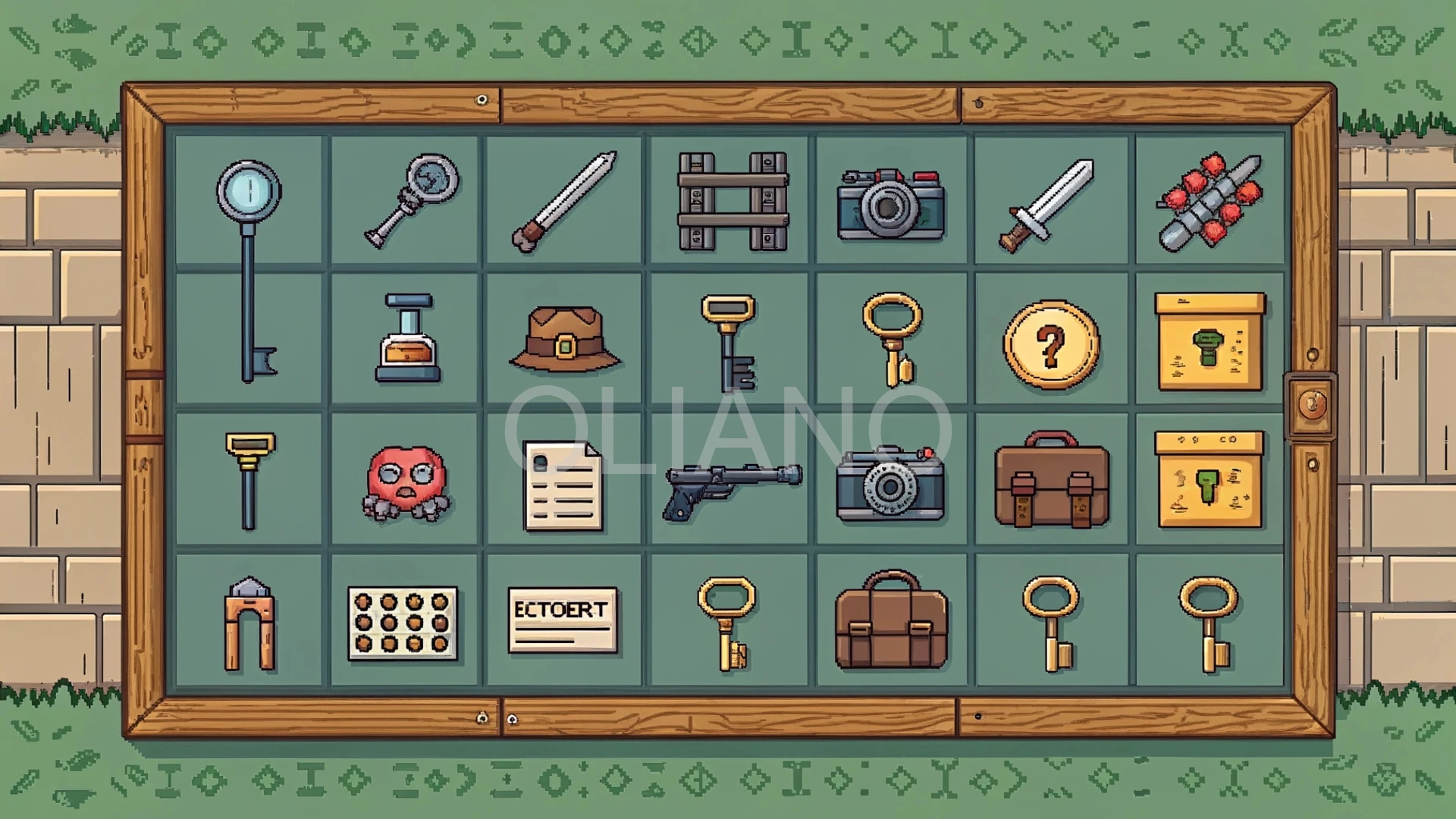 16-bit inventory grid
