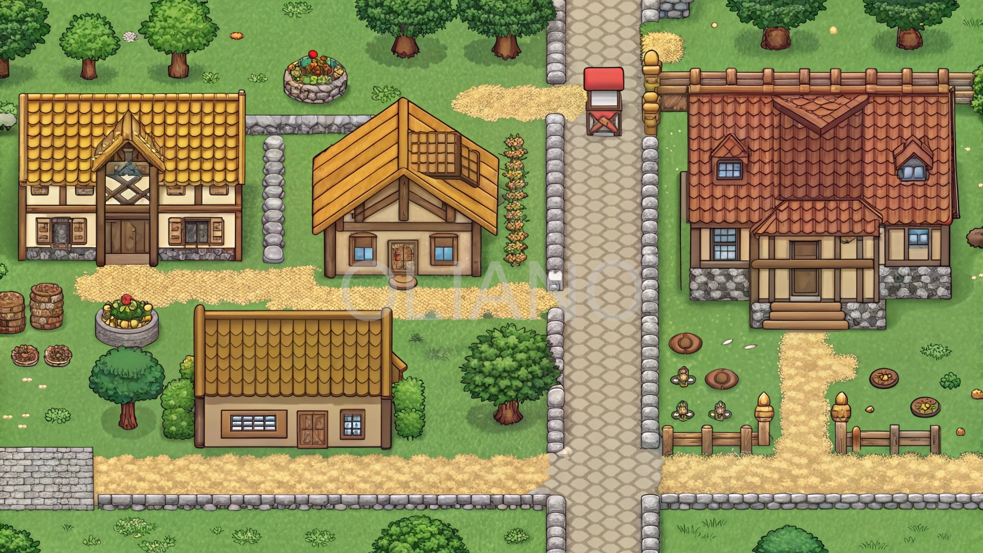 16-bit town map