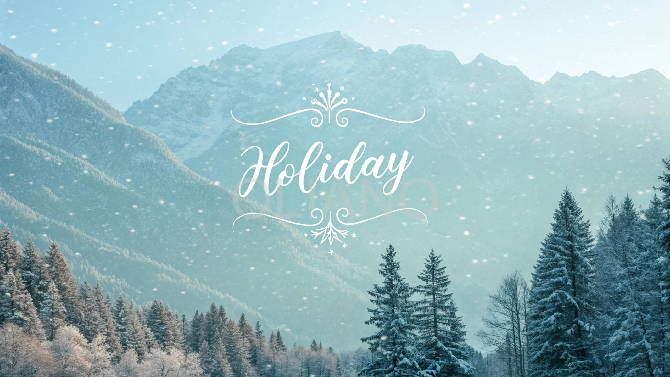 Subtle holiday greetings script pattern