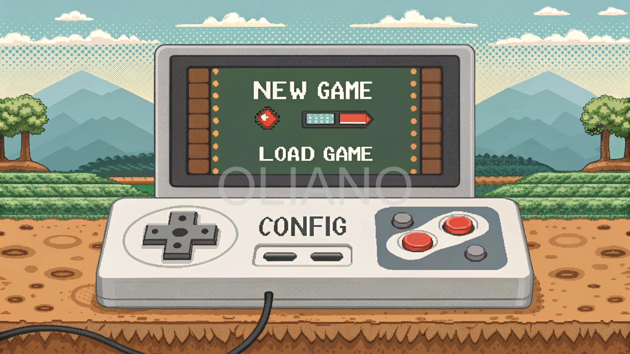 classic console RPG menu