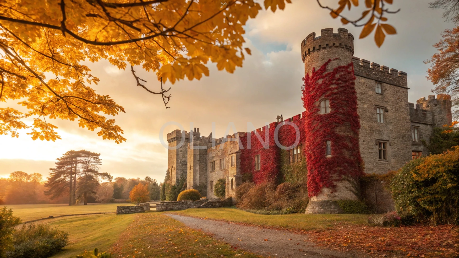 Castle Autumn Ivy