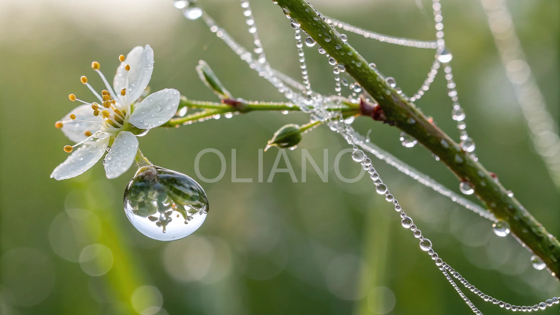 Dewdrop on Spider Silk