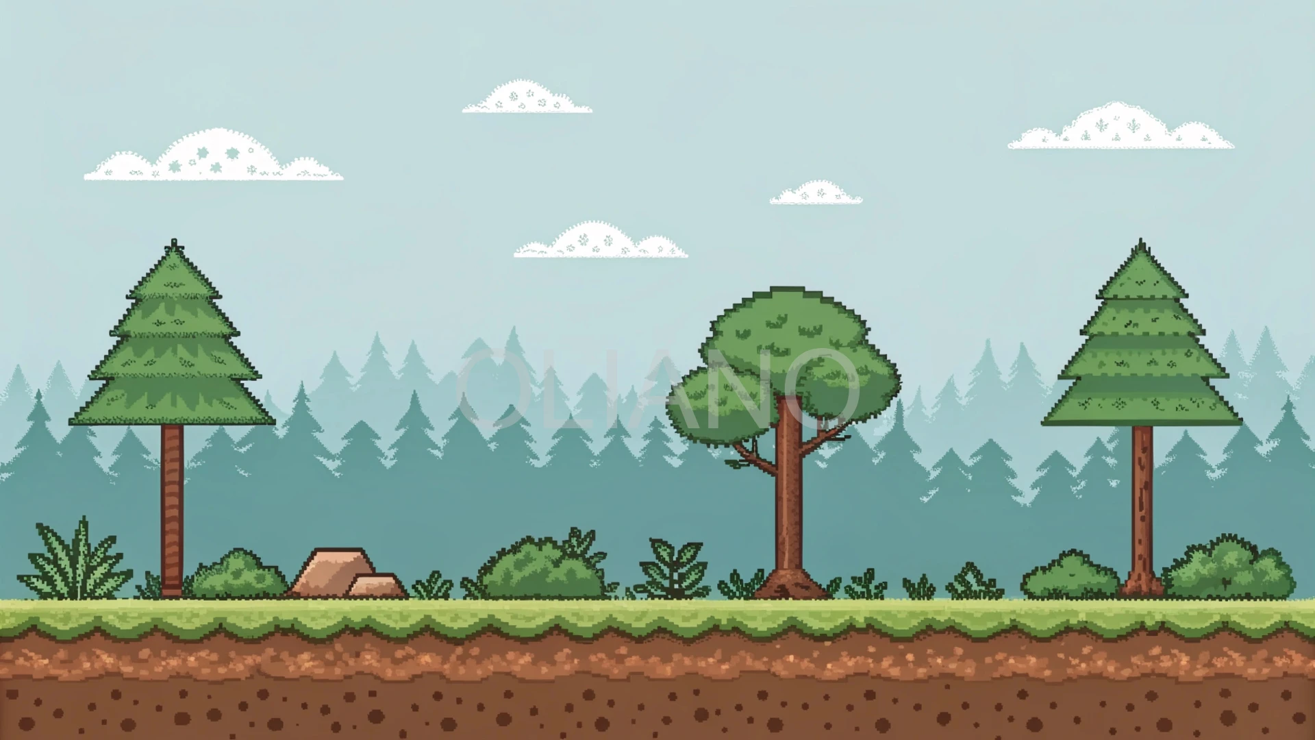 8-bit forest level