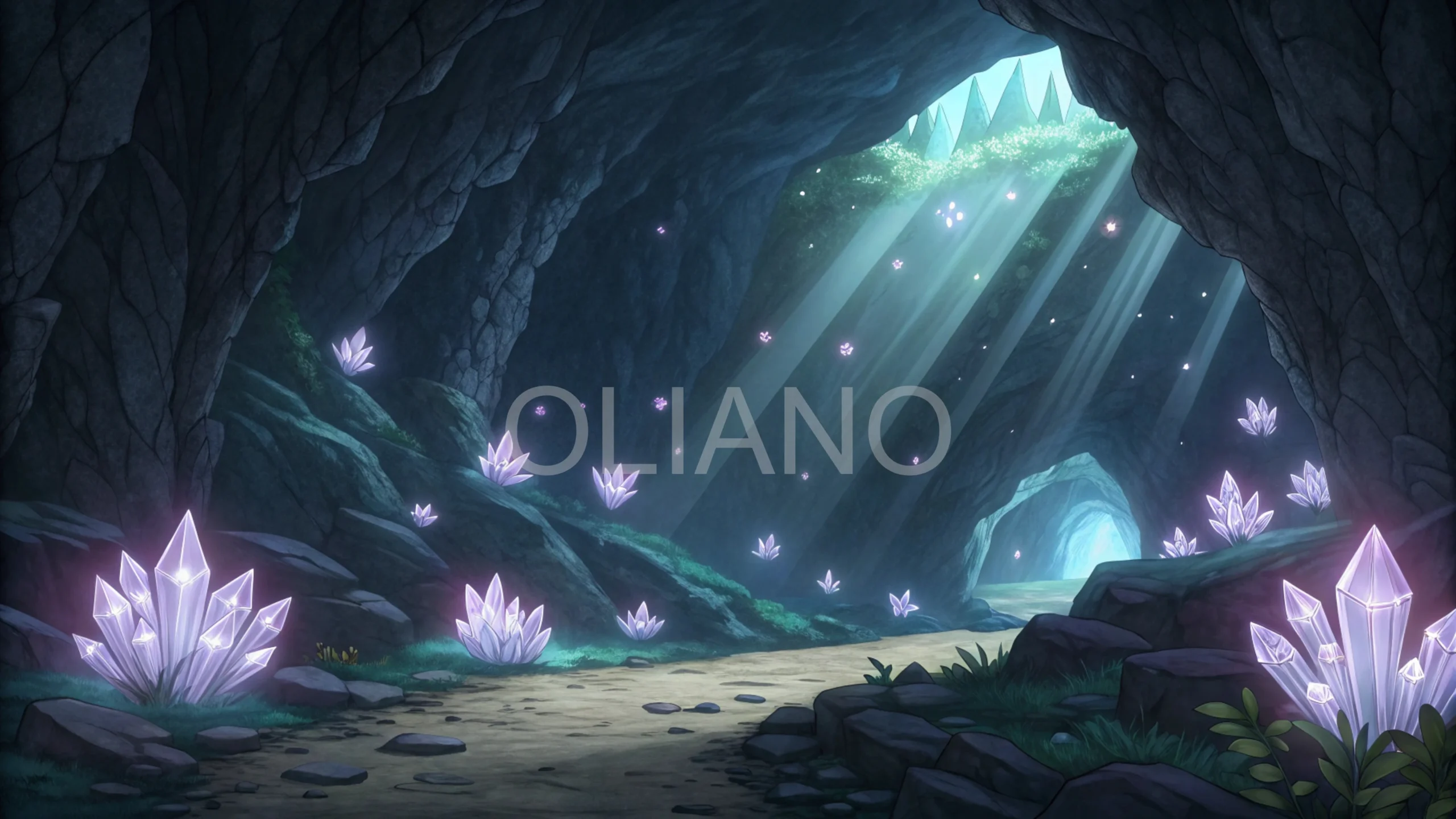 Glowing Crystal Cave