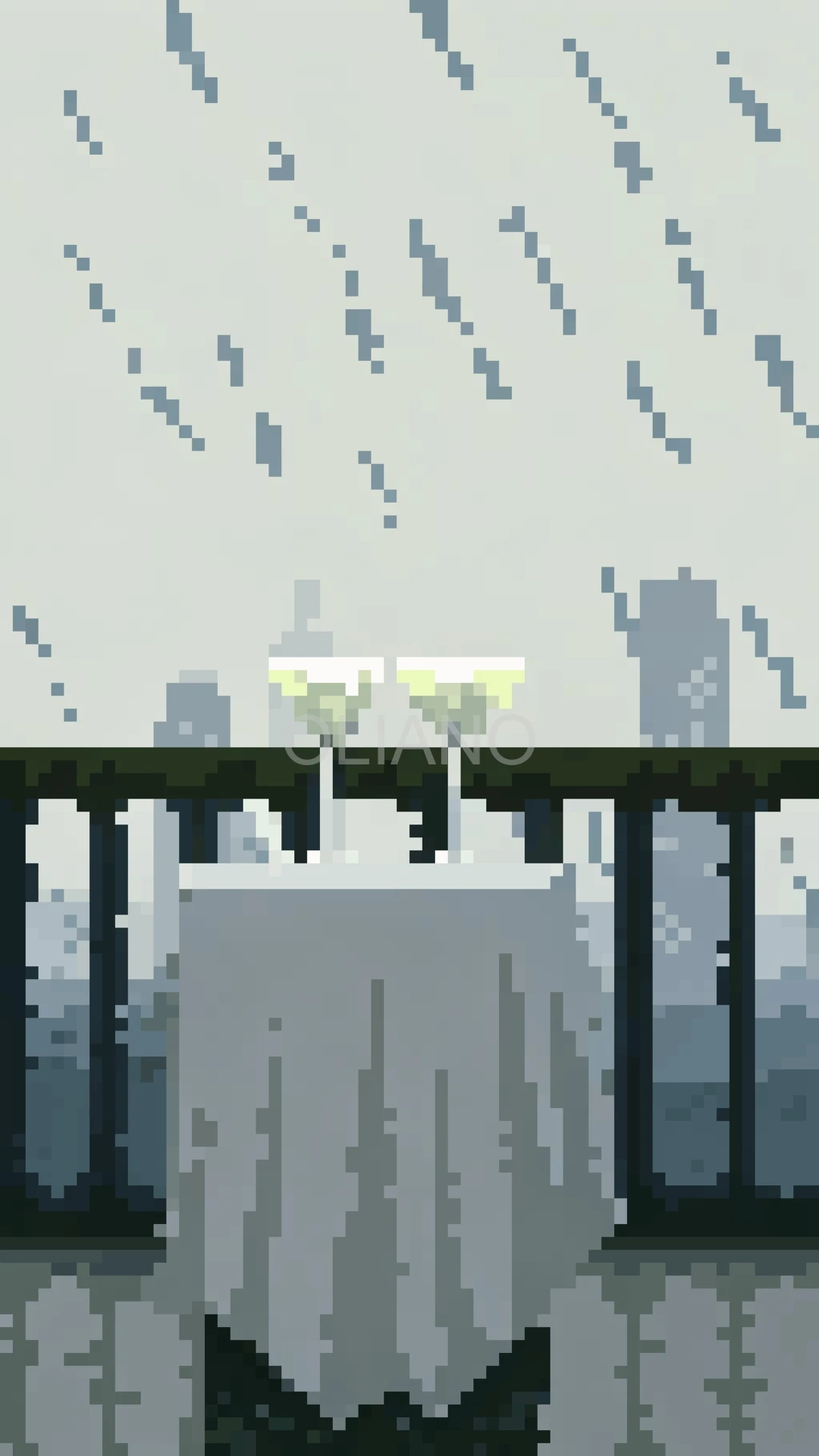 Cyberpunk Rooftop Bar