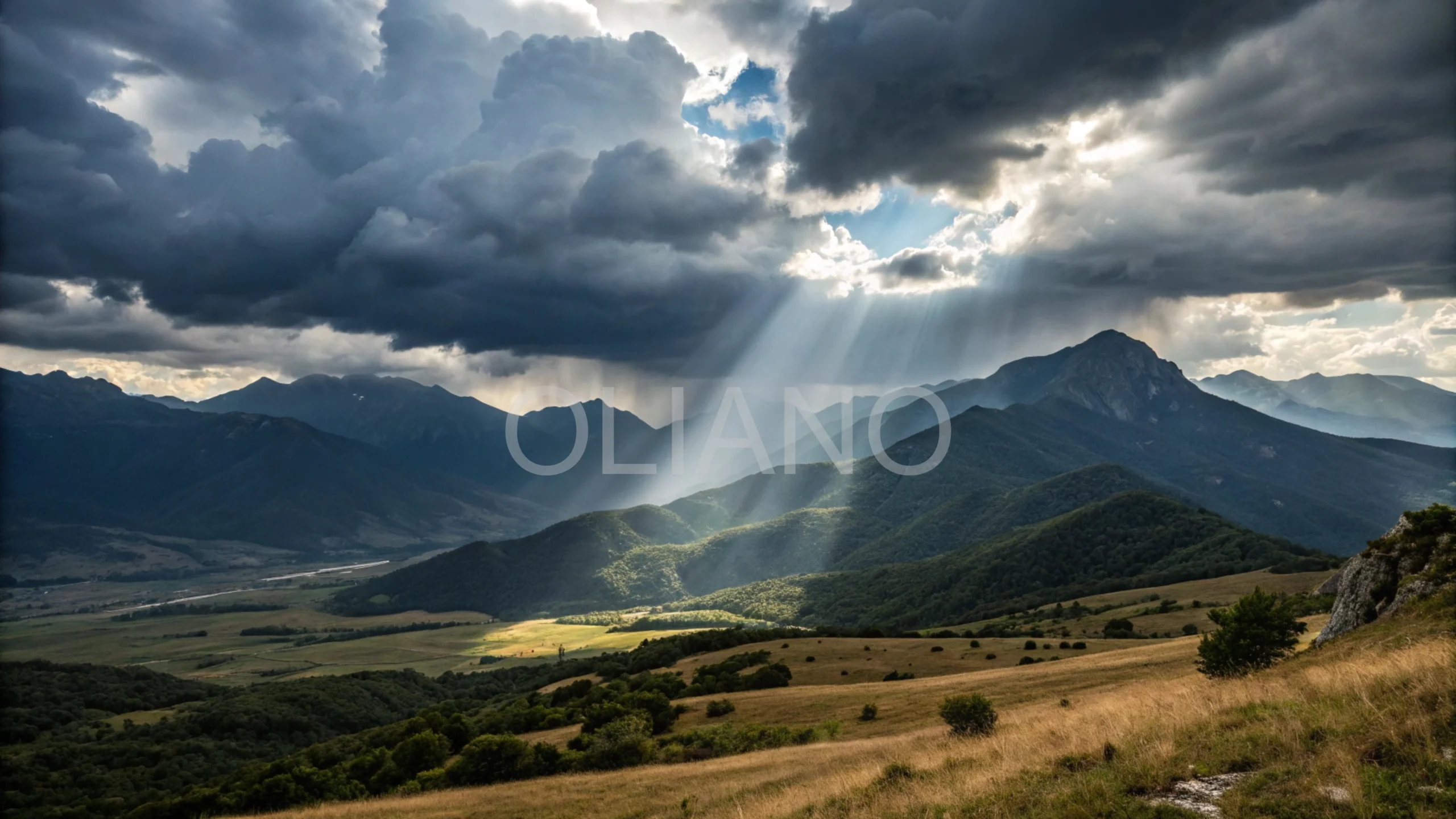 Stormy Sunburst Vista