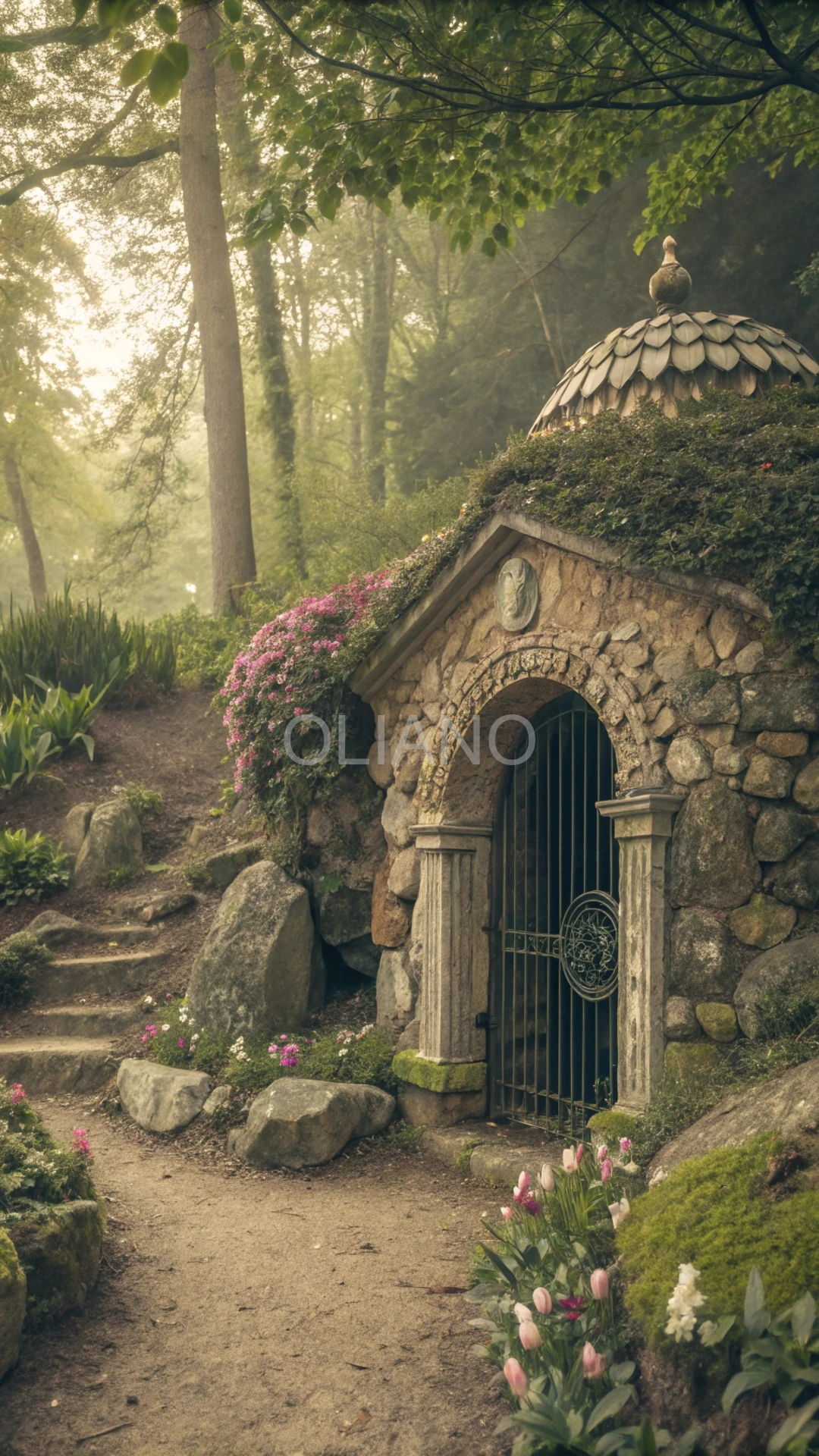 Old garden grotto