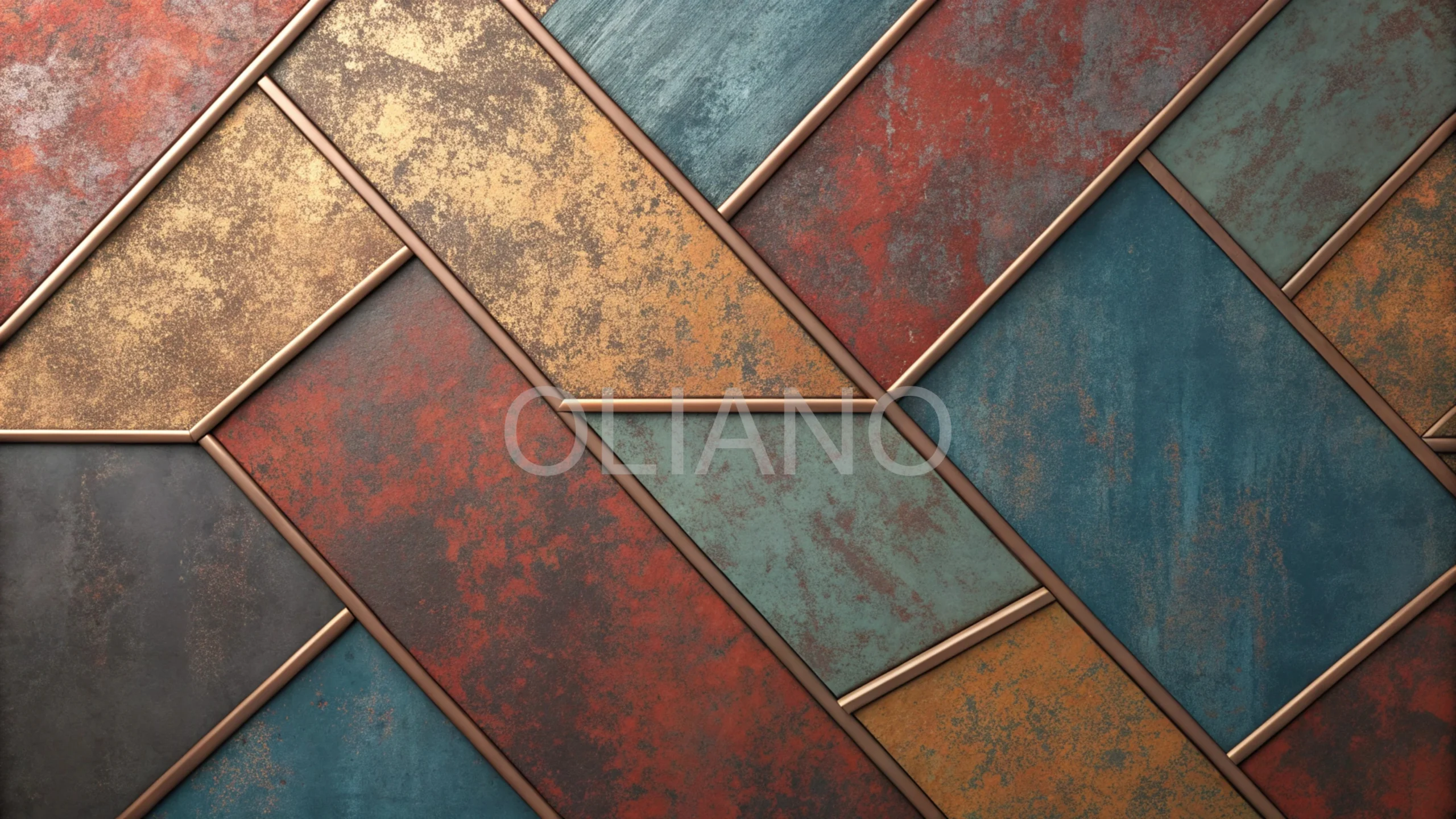 Stained Metal Plates