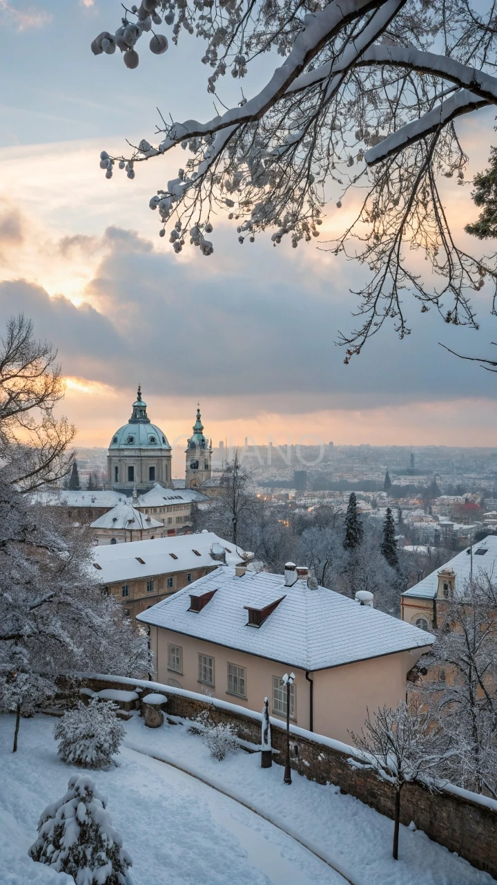 Snowy City Panorama