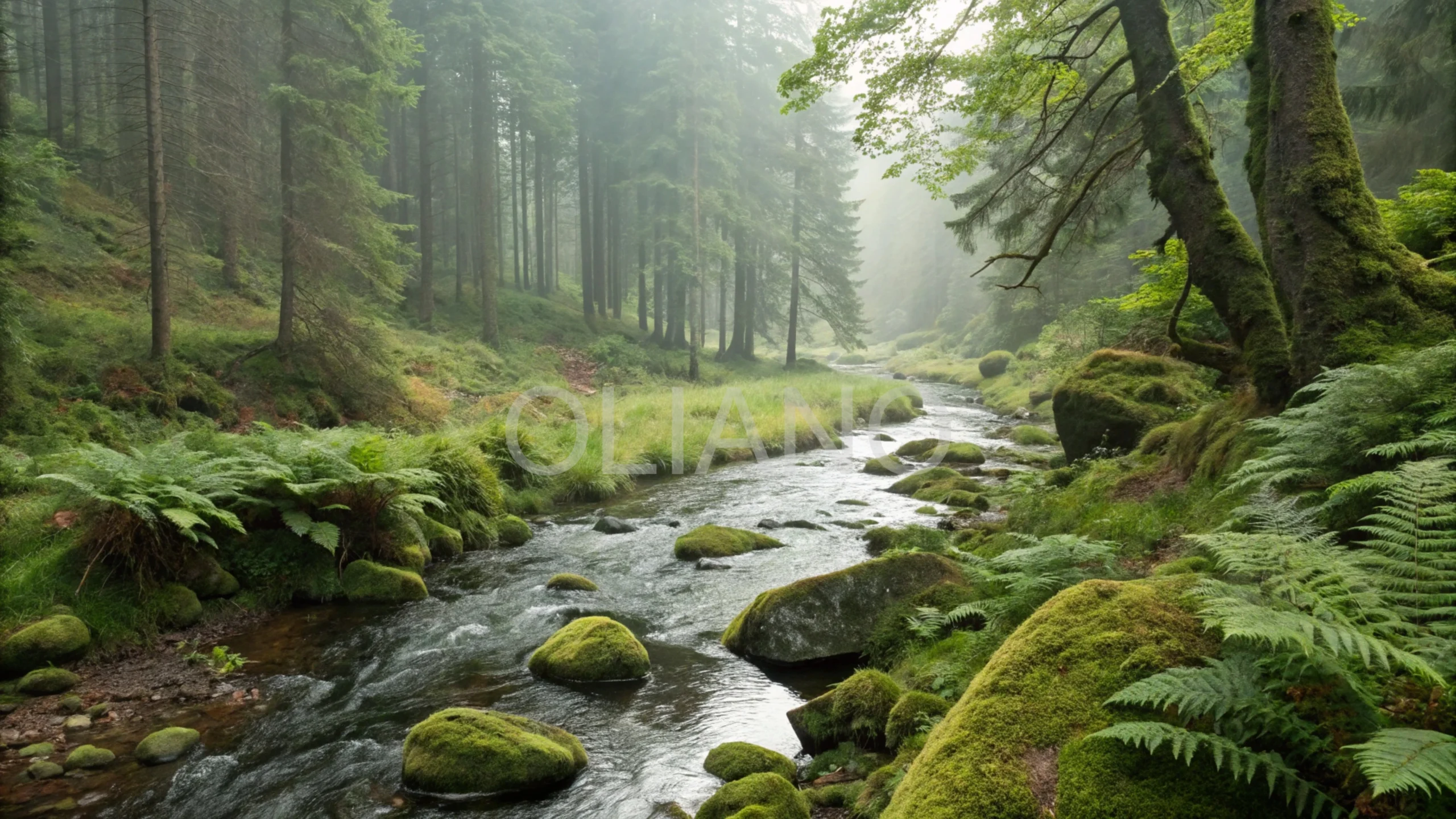 Soothing Forest Stream