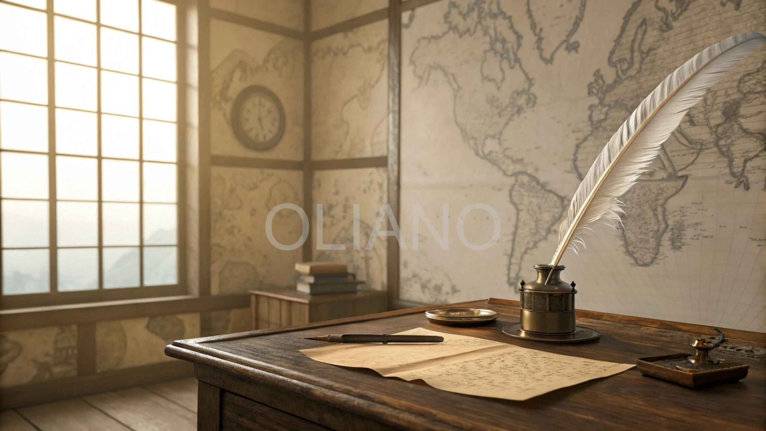 Quill Compass Cartographer’s Serenity