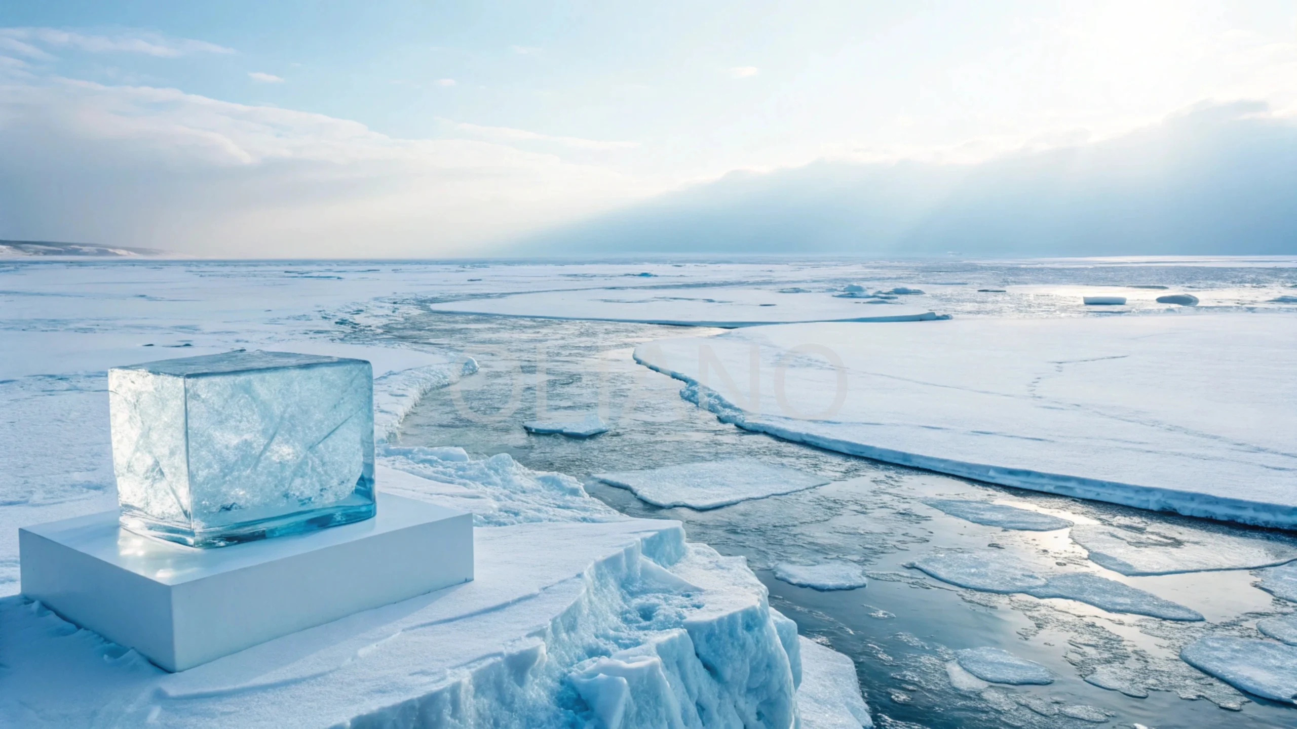 Frost Crystal Ice Shelf