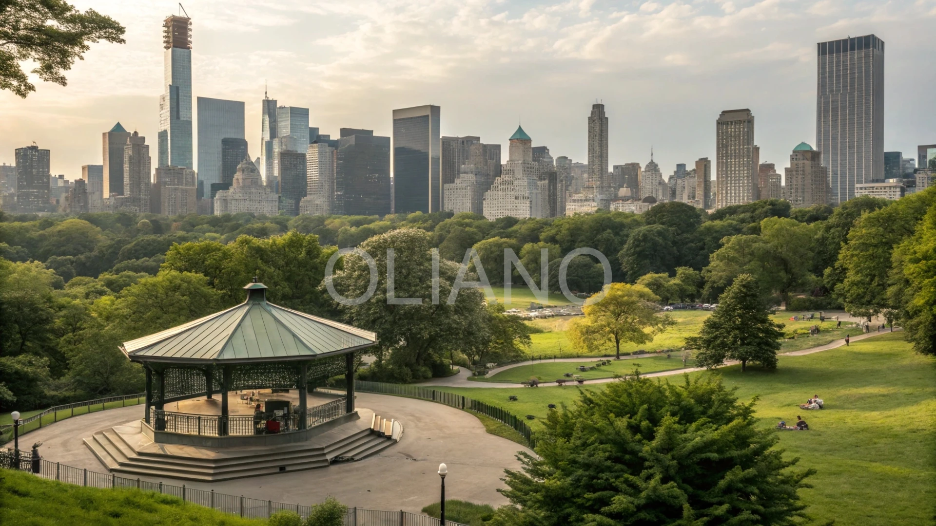 Park Bandstand Skyline