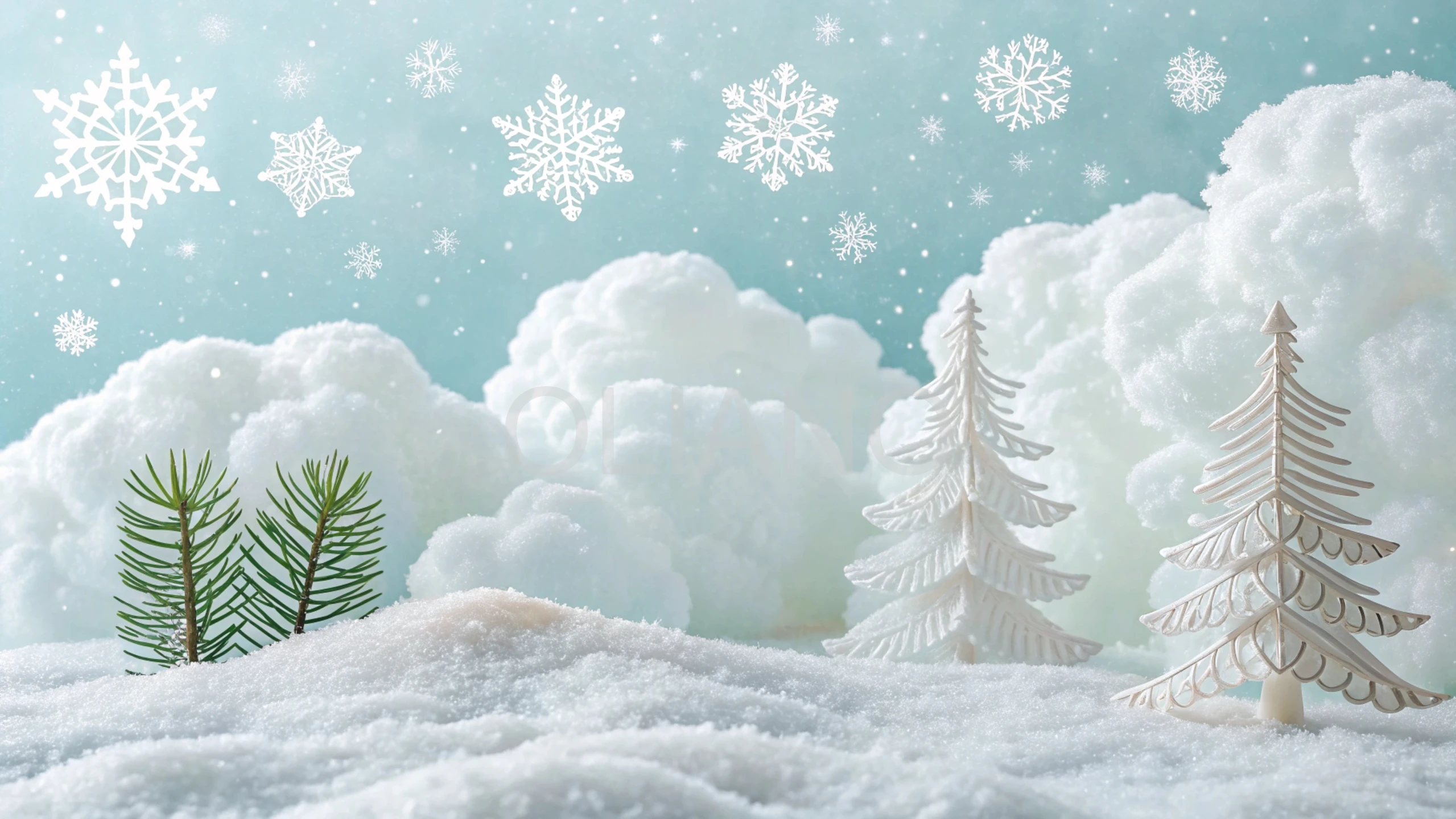 Soft cotton snow texture