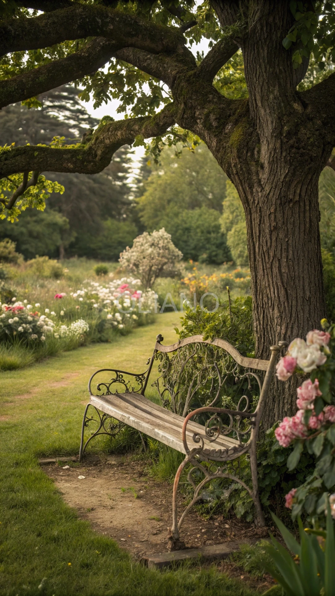 Vintage garden bench