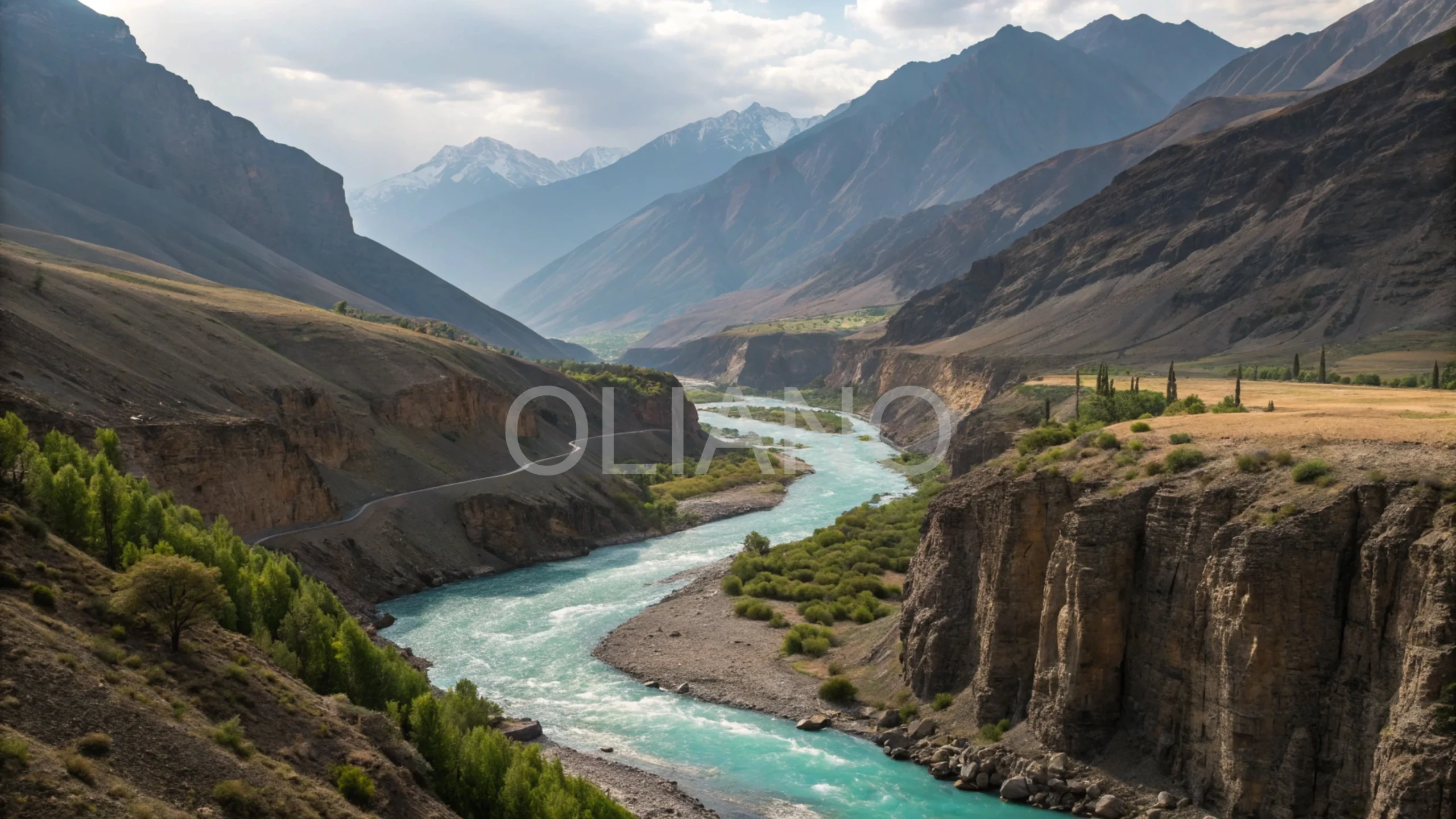 Turquoise River Carving