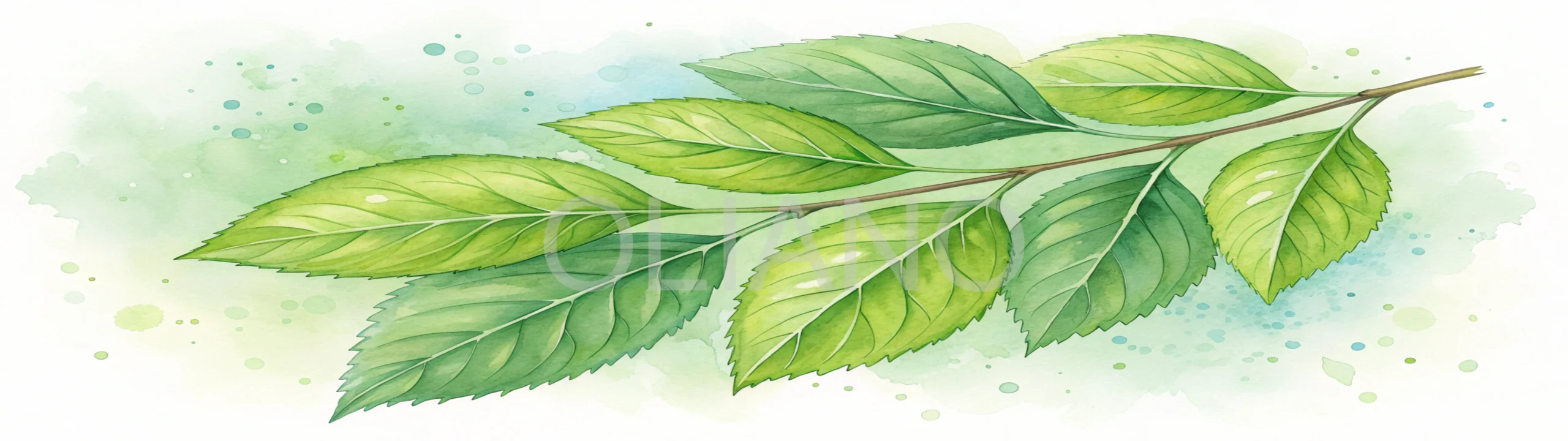 Clean vibrant green leaf texture