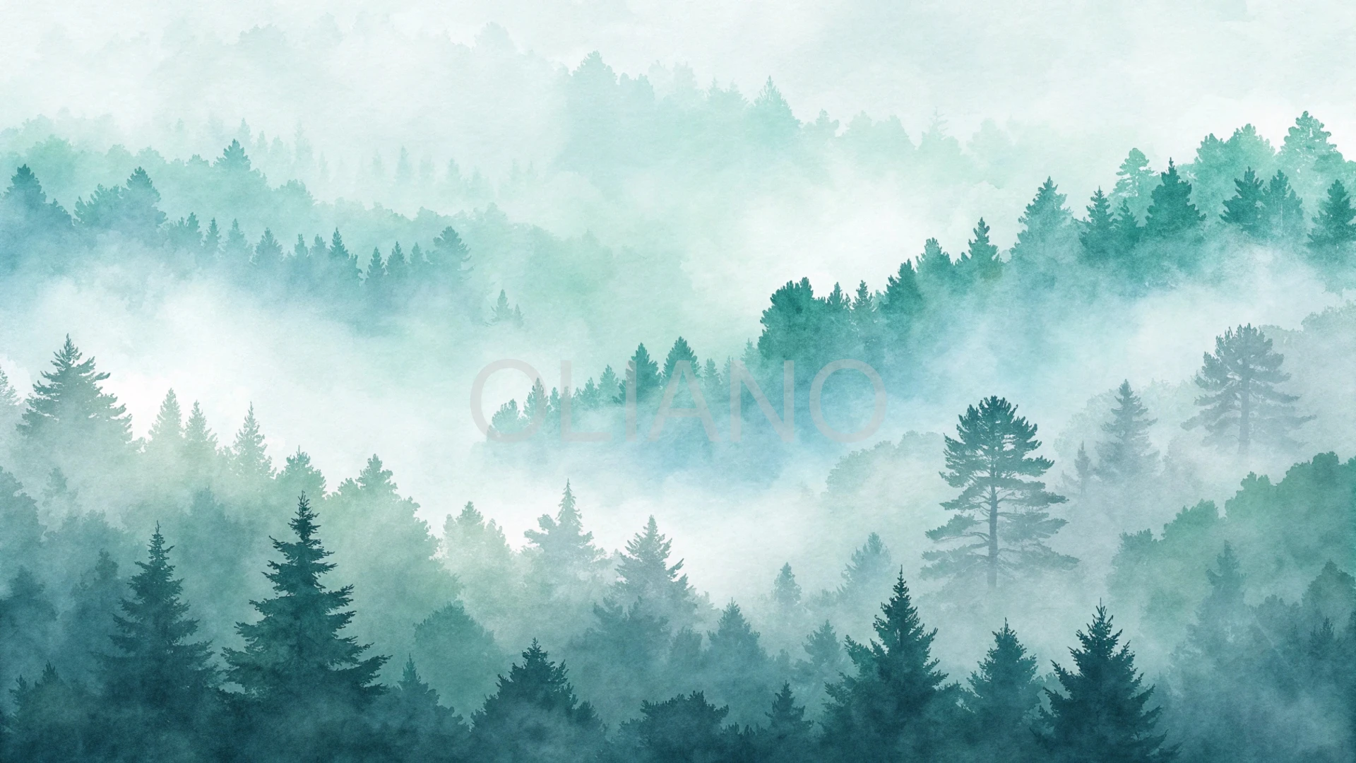 Atmospheric pale green/blue blend