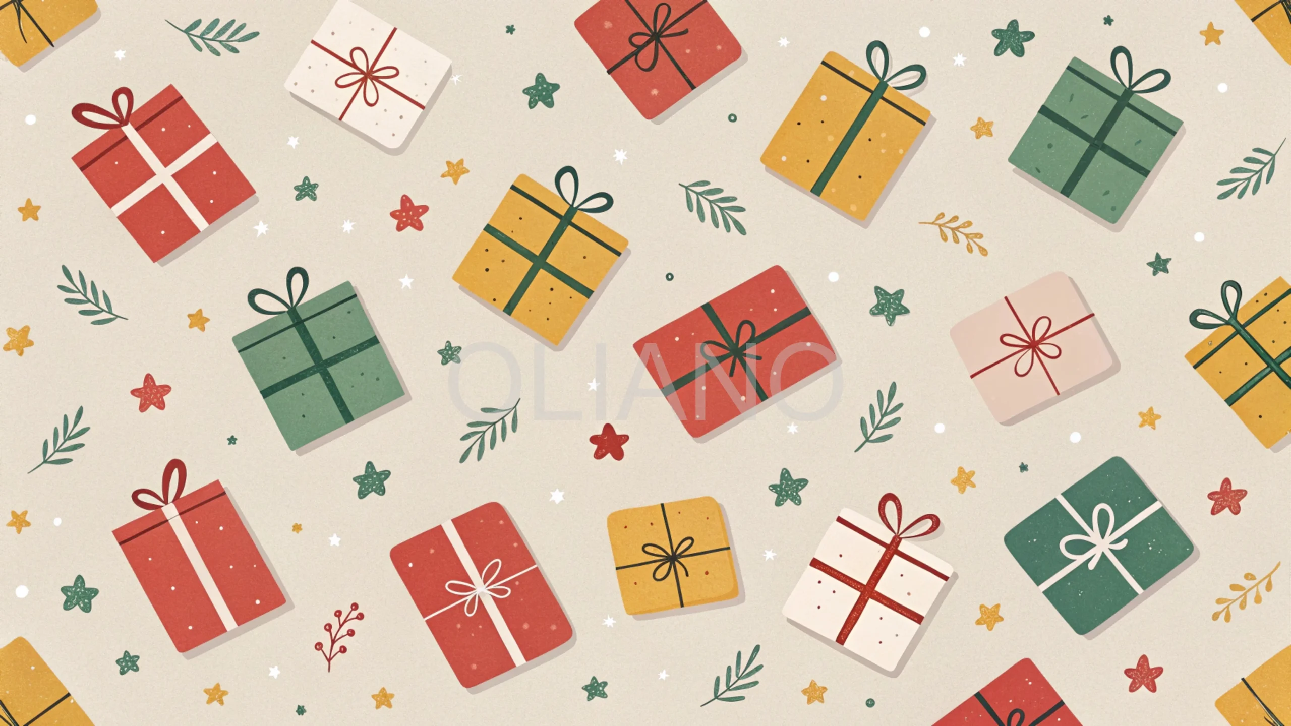 Abstract festive gift box pattern