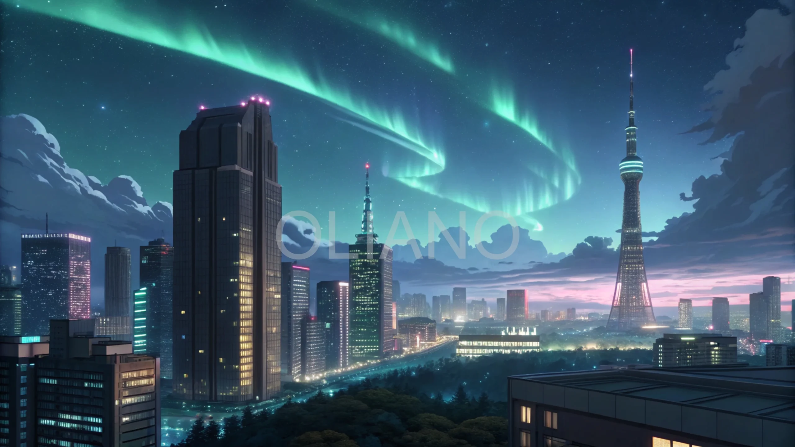 Aurora Cityscape