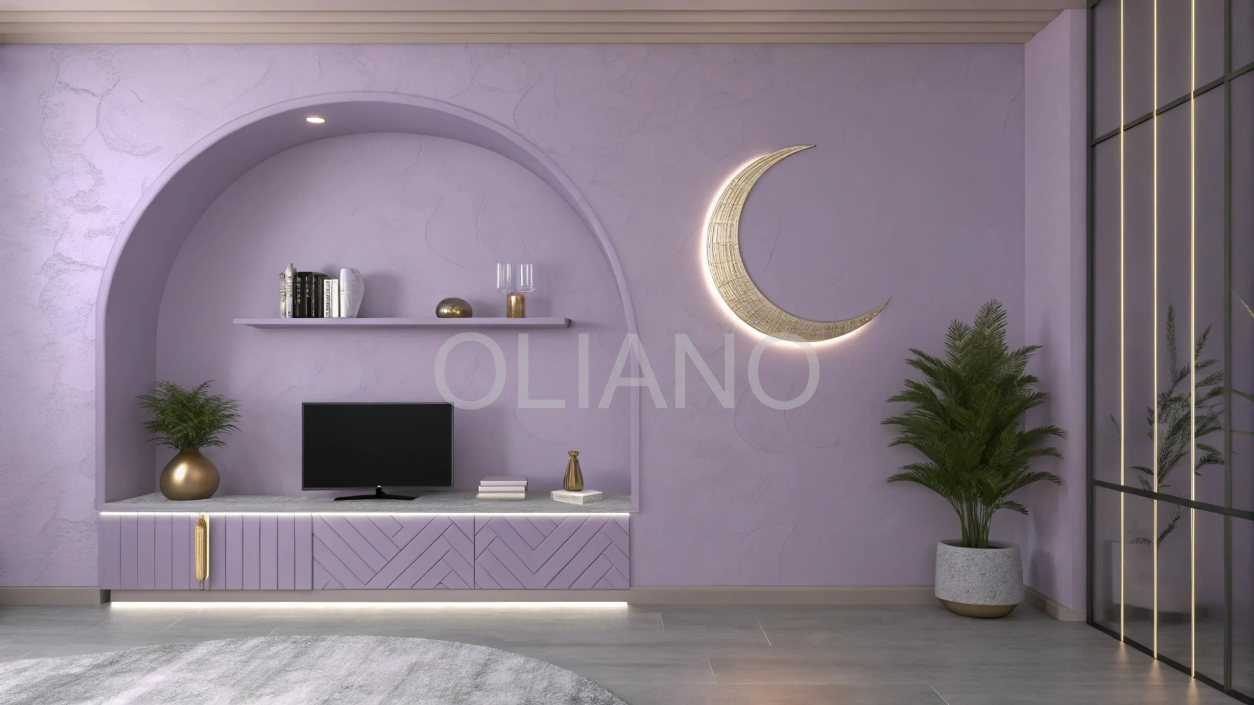 Crescent Moon Twilight Glow