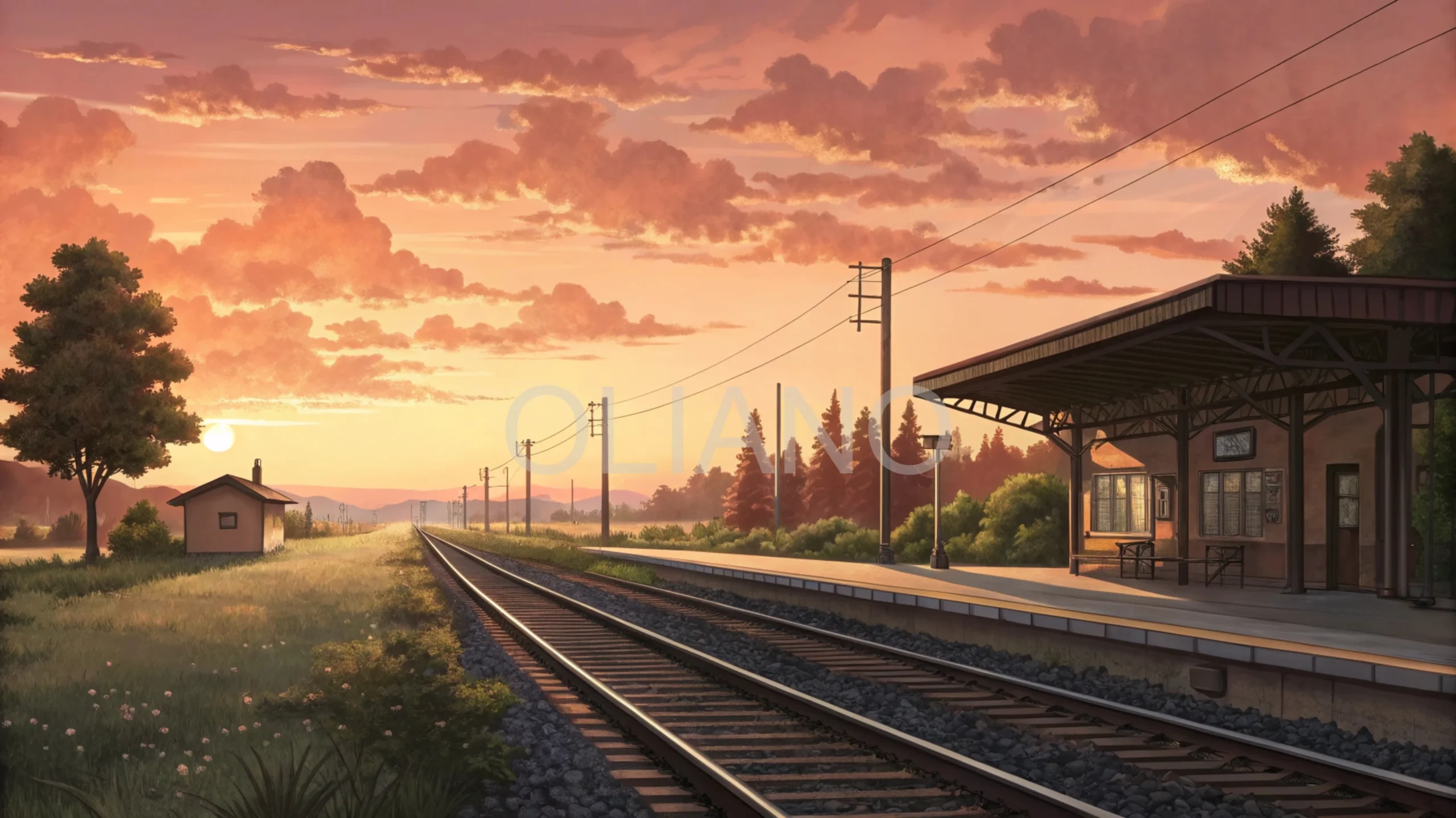 Rural Station Sunset