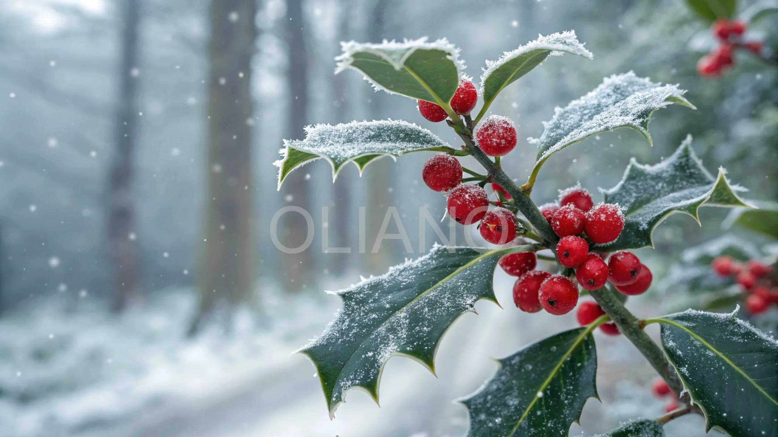 Frosted Holly Berries