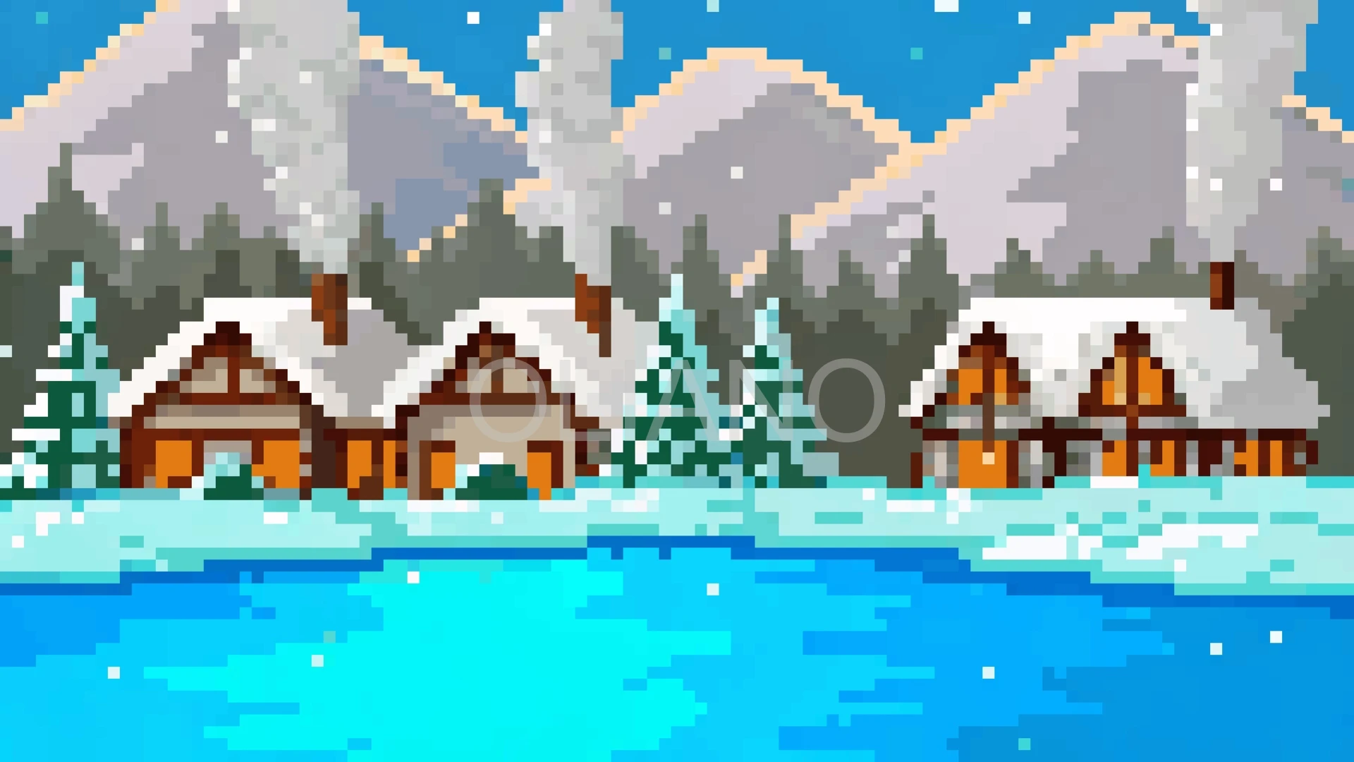 Winter Alpine Village