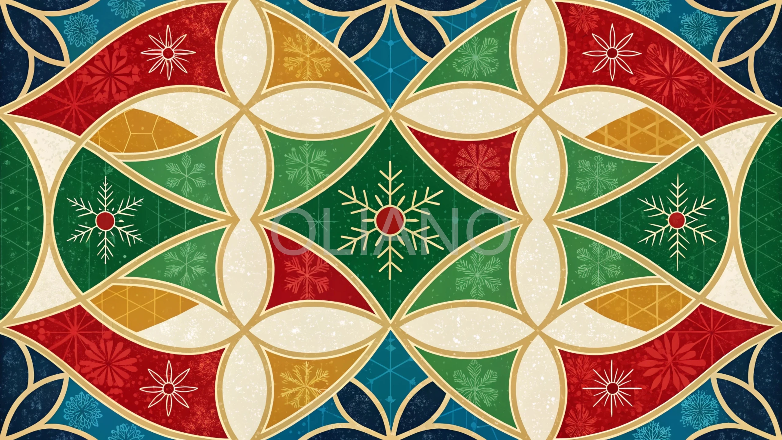 Geometric festive pattern