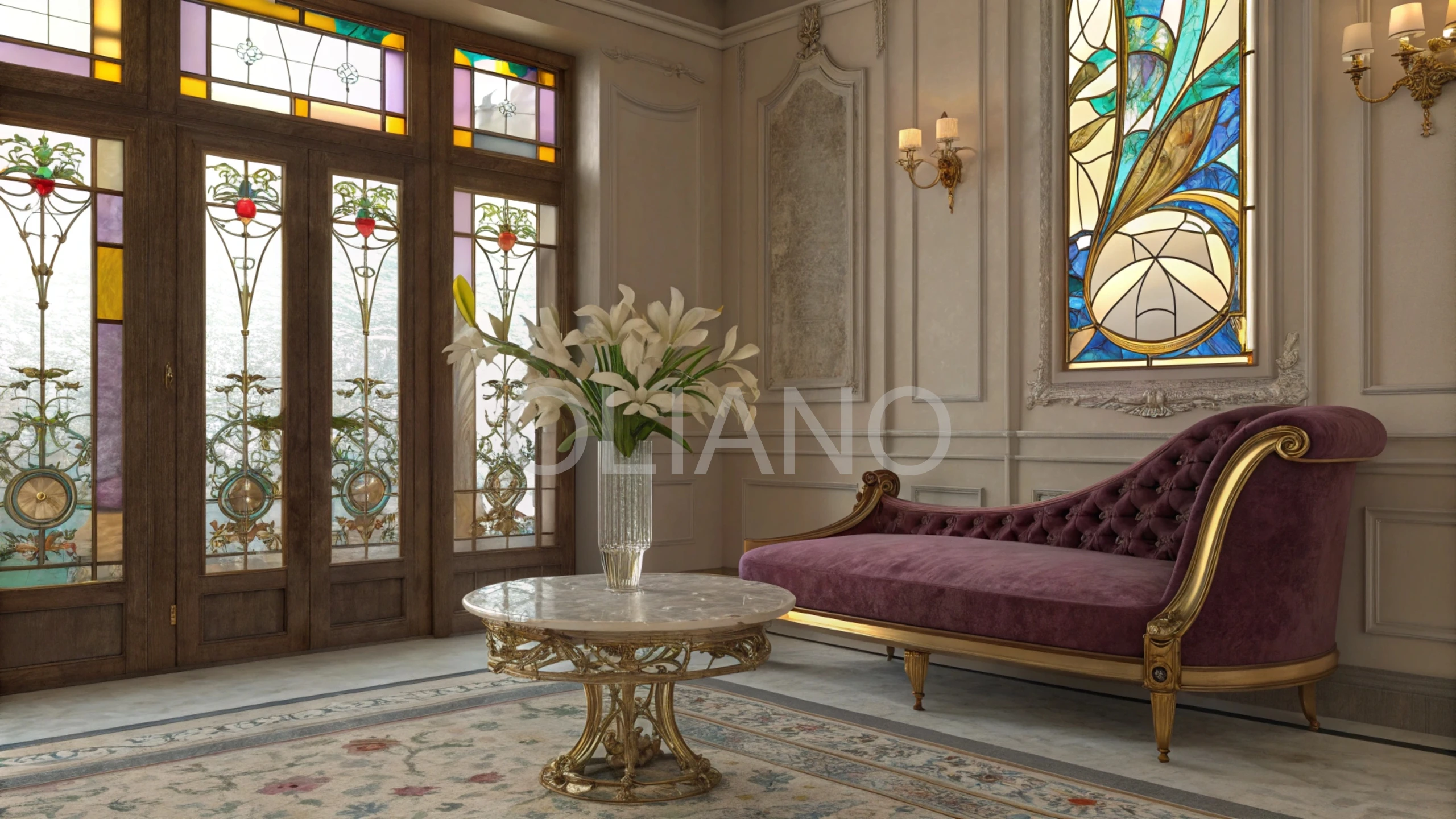 Art Nouveau Salon Glow