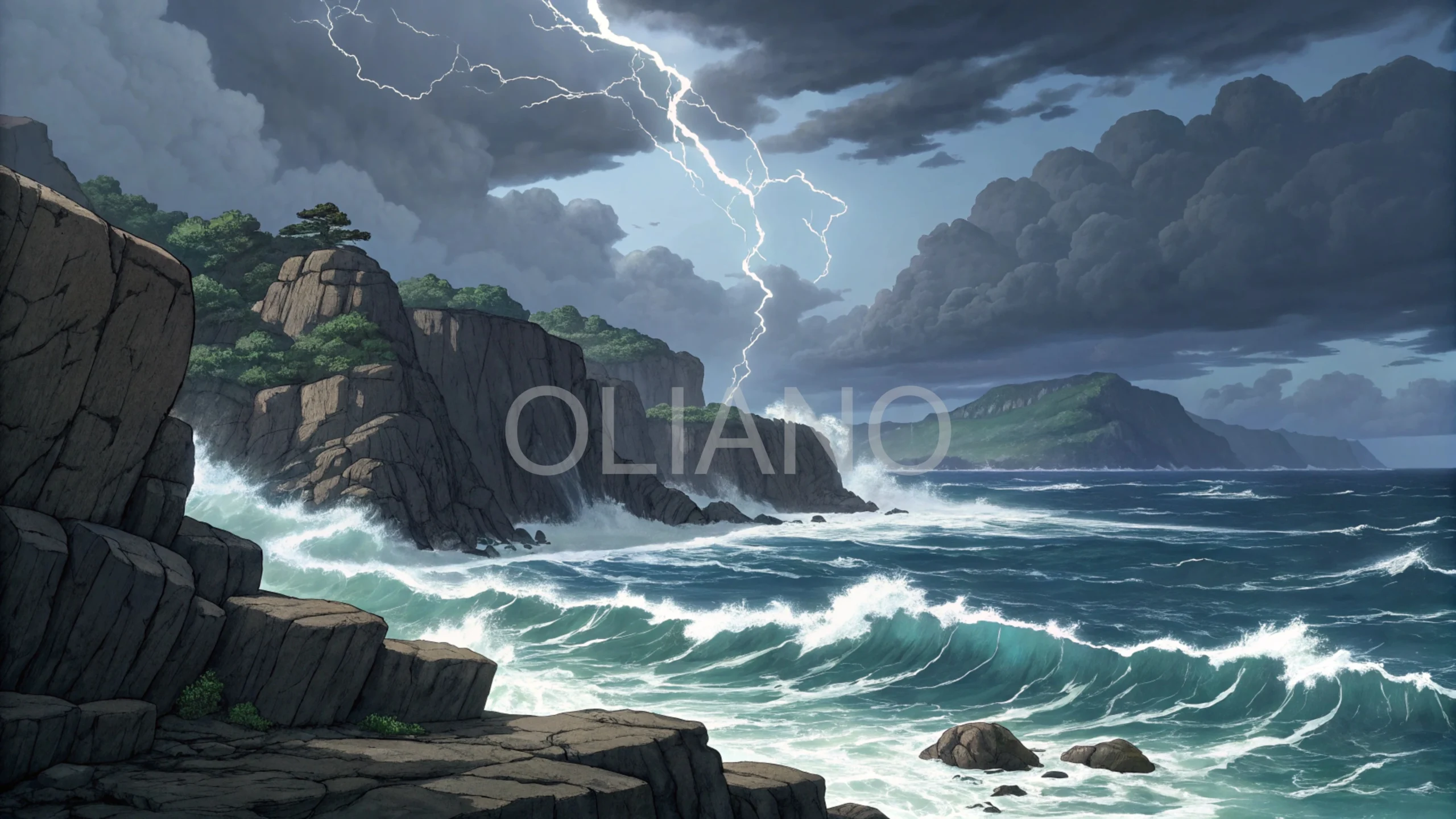 Stormy Coastline