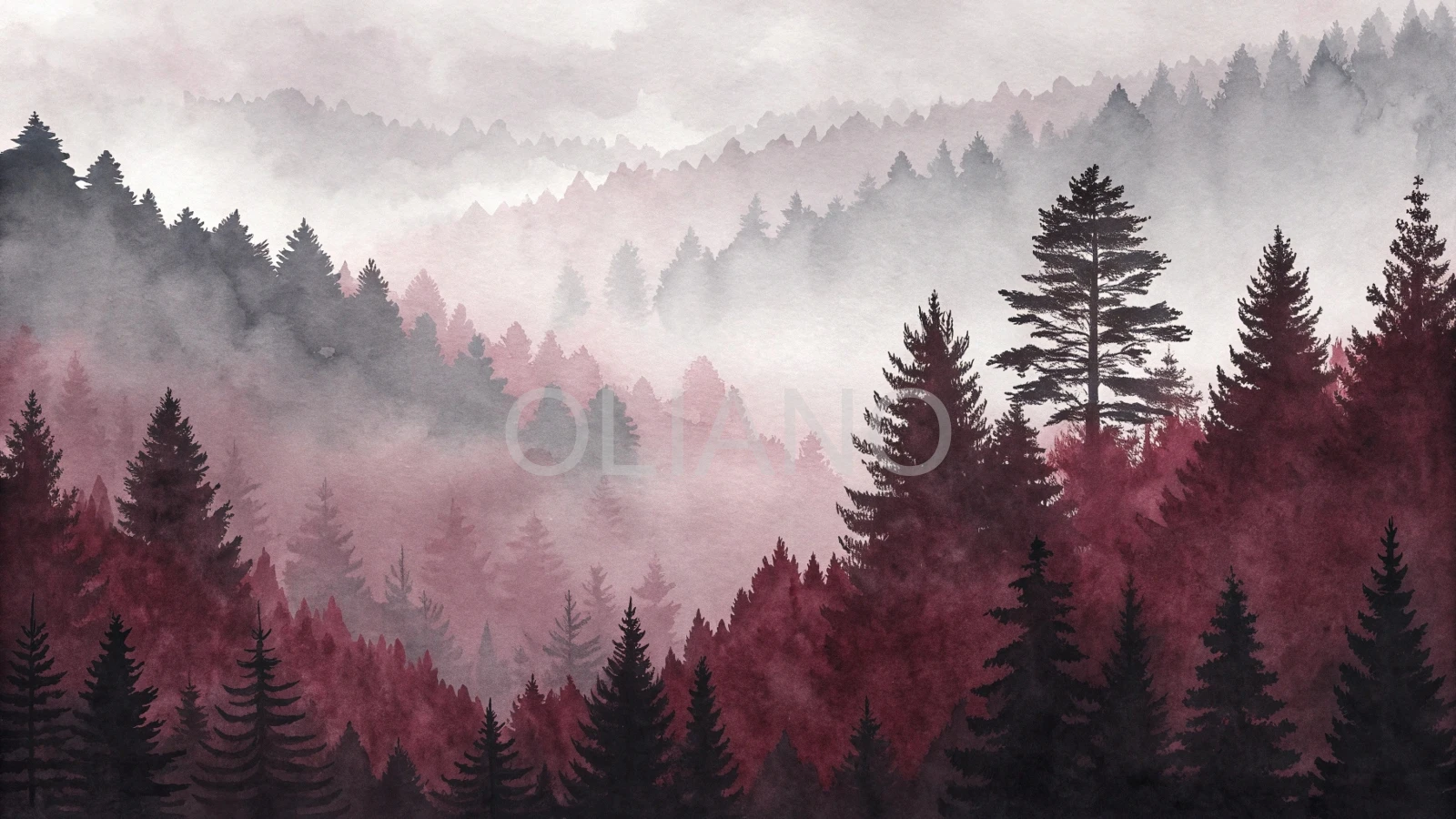 Moody burgundy and charcoal grey blend