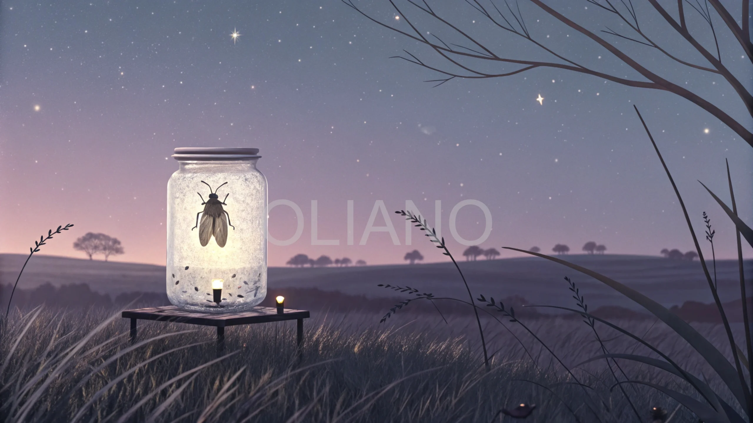 Firefly Glow Twilight Field