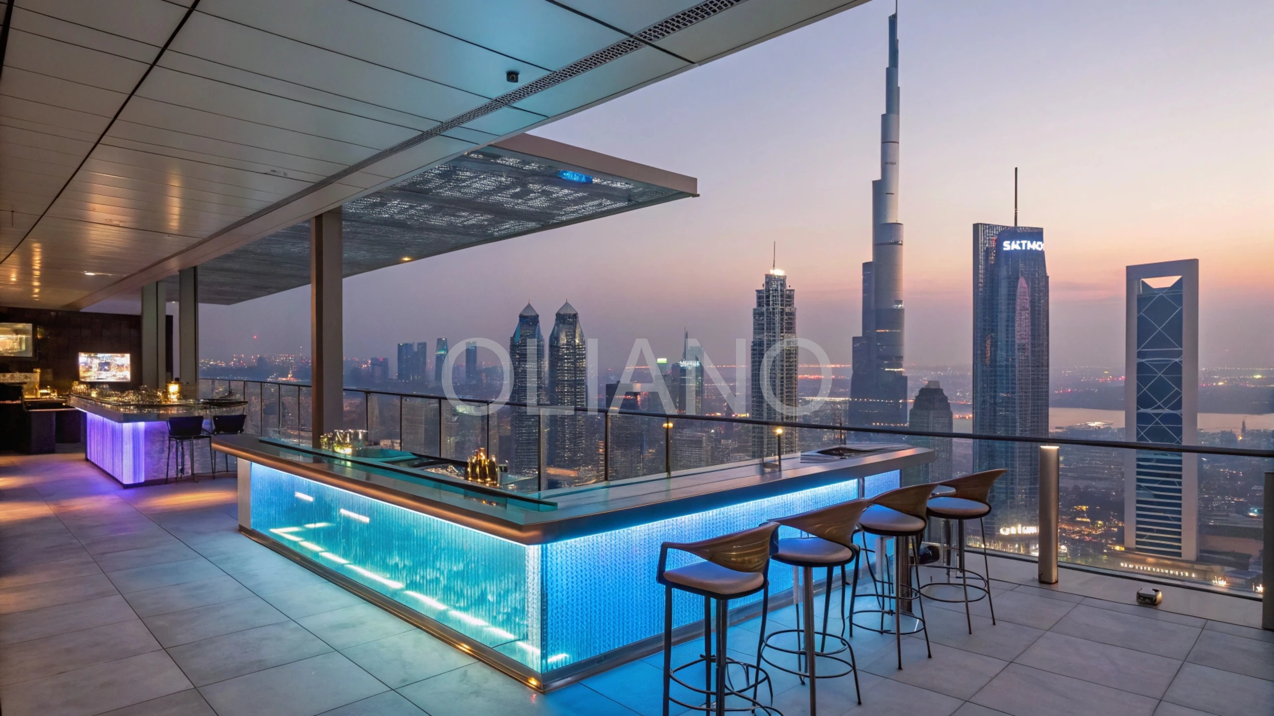 Dubai Rooftop Futurism