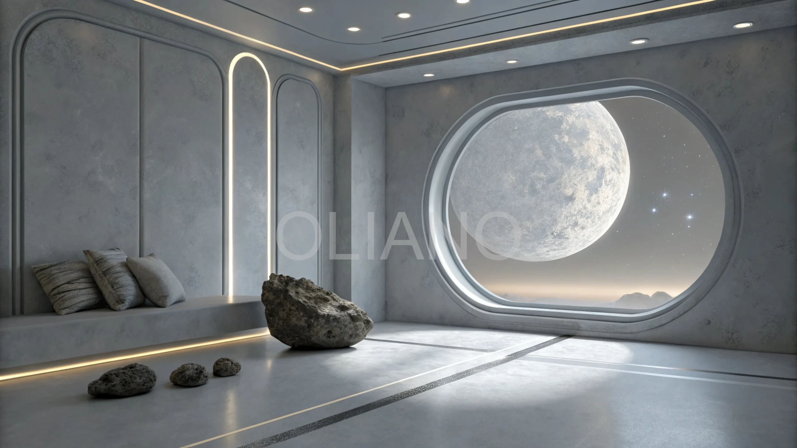 Meteorite Lunar Glow