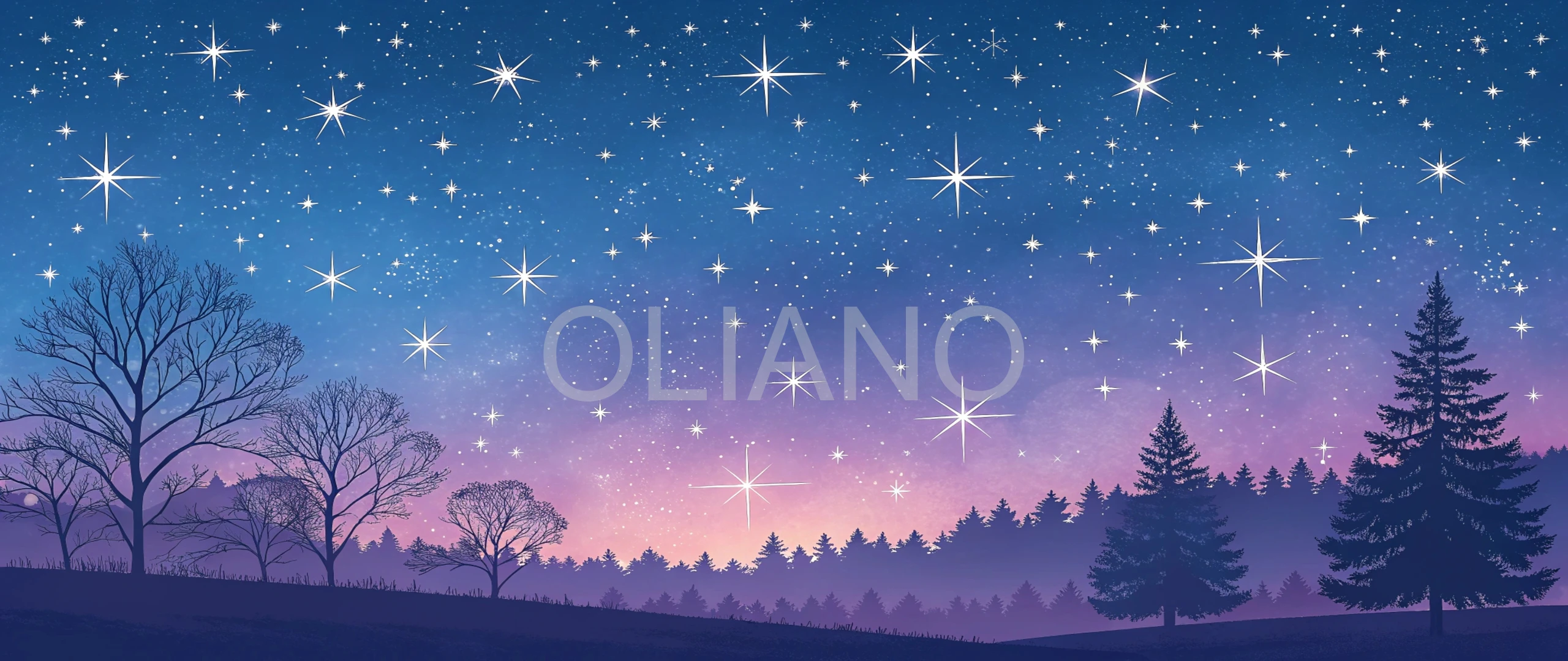 Twinkling stars pattern