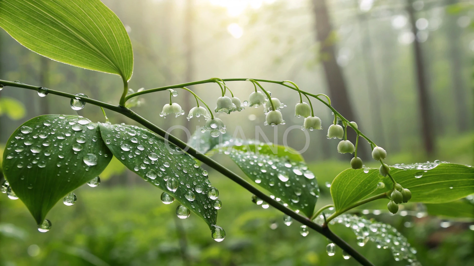 Rain-Kissed Spring Leaves