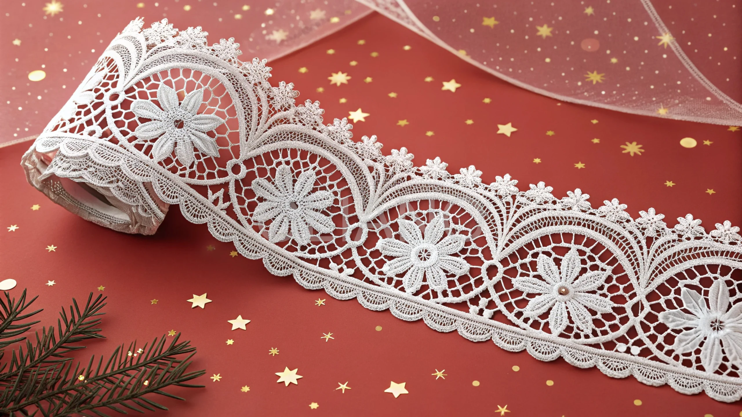 Elegant festive lace pattern
