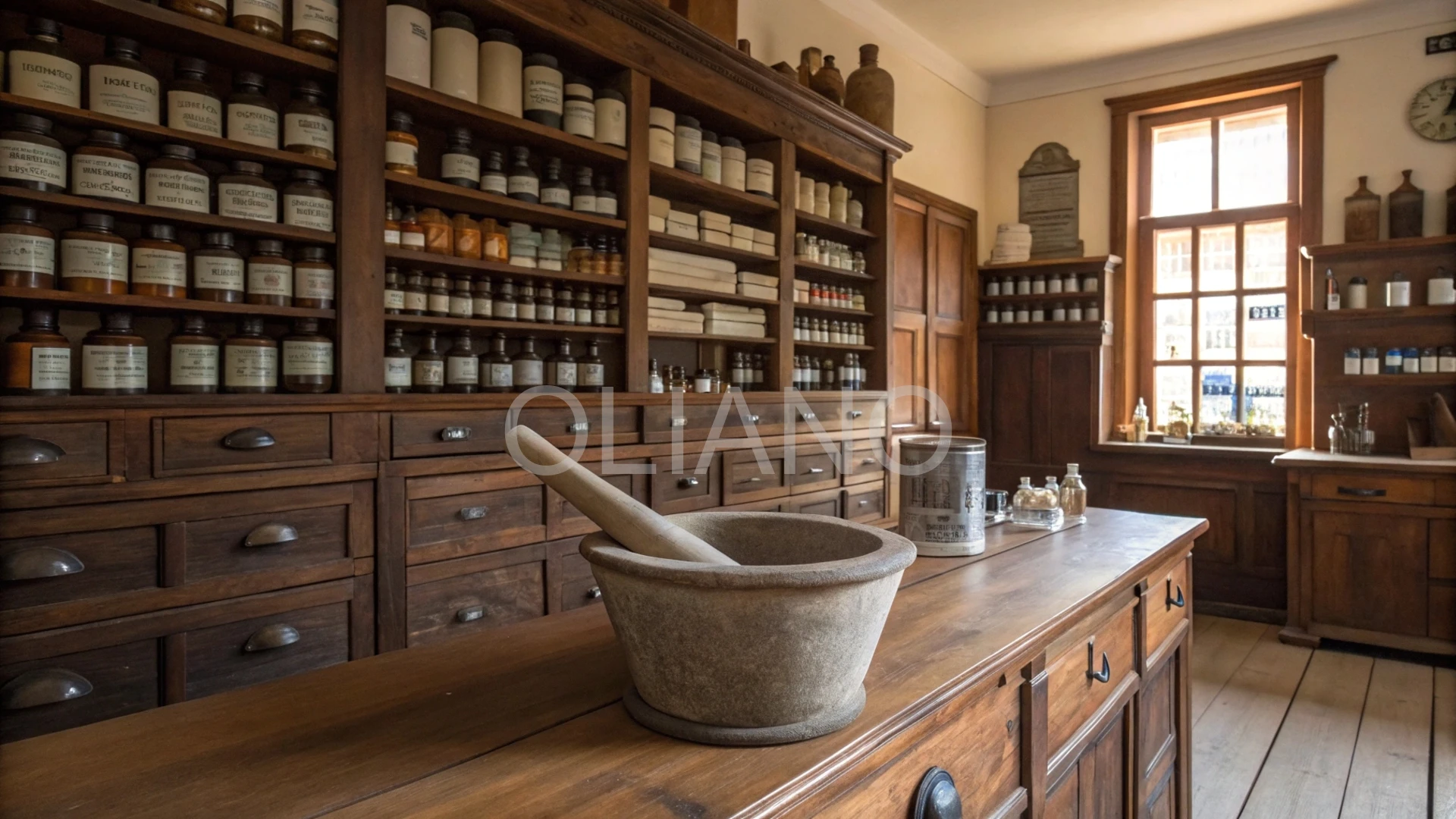 Vintage apothecary
