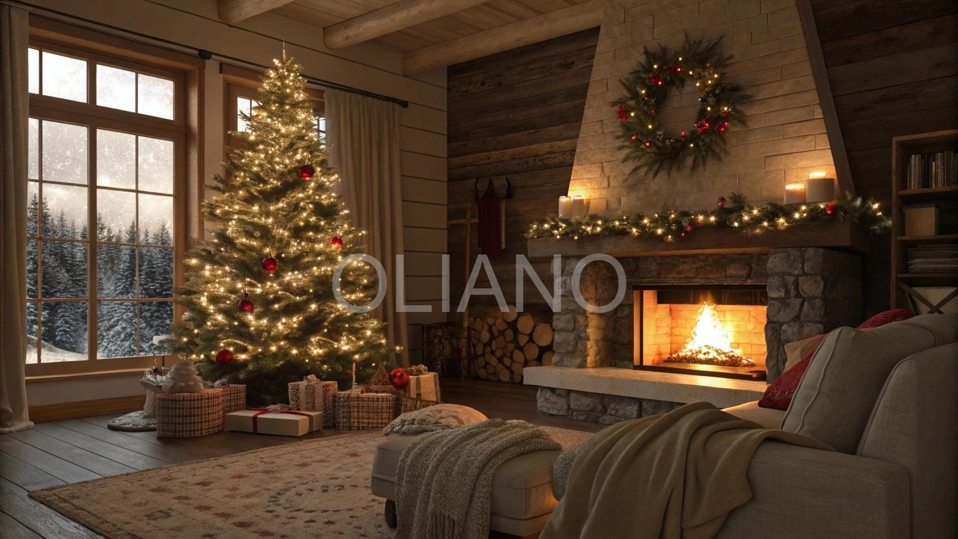 Cozy Christmas Hearth