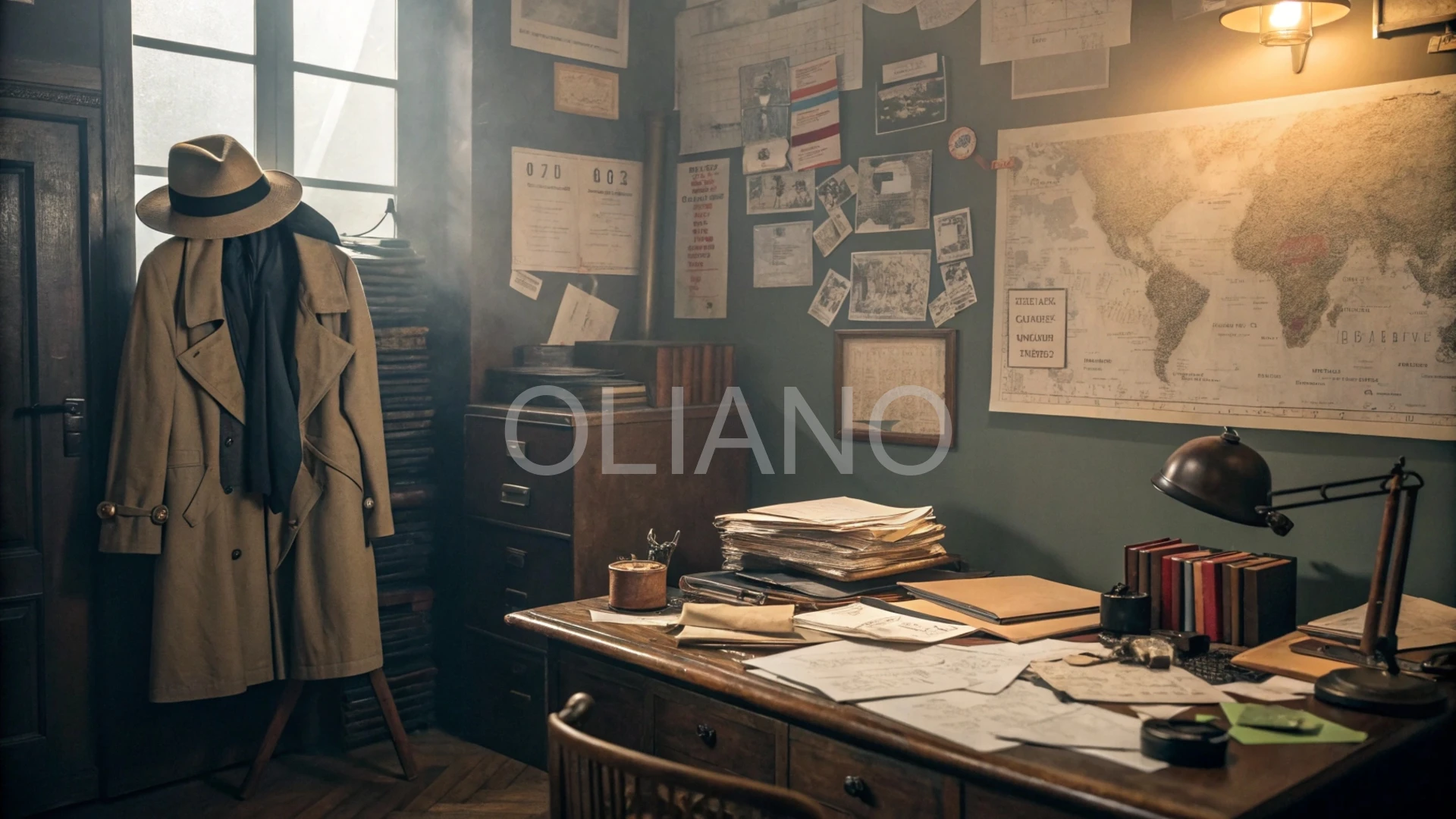 Classic detective's office