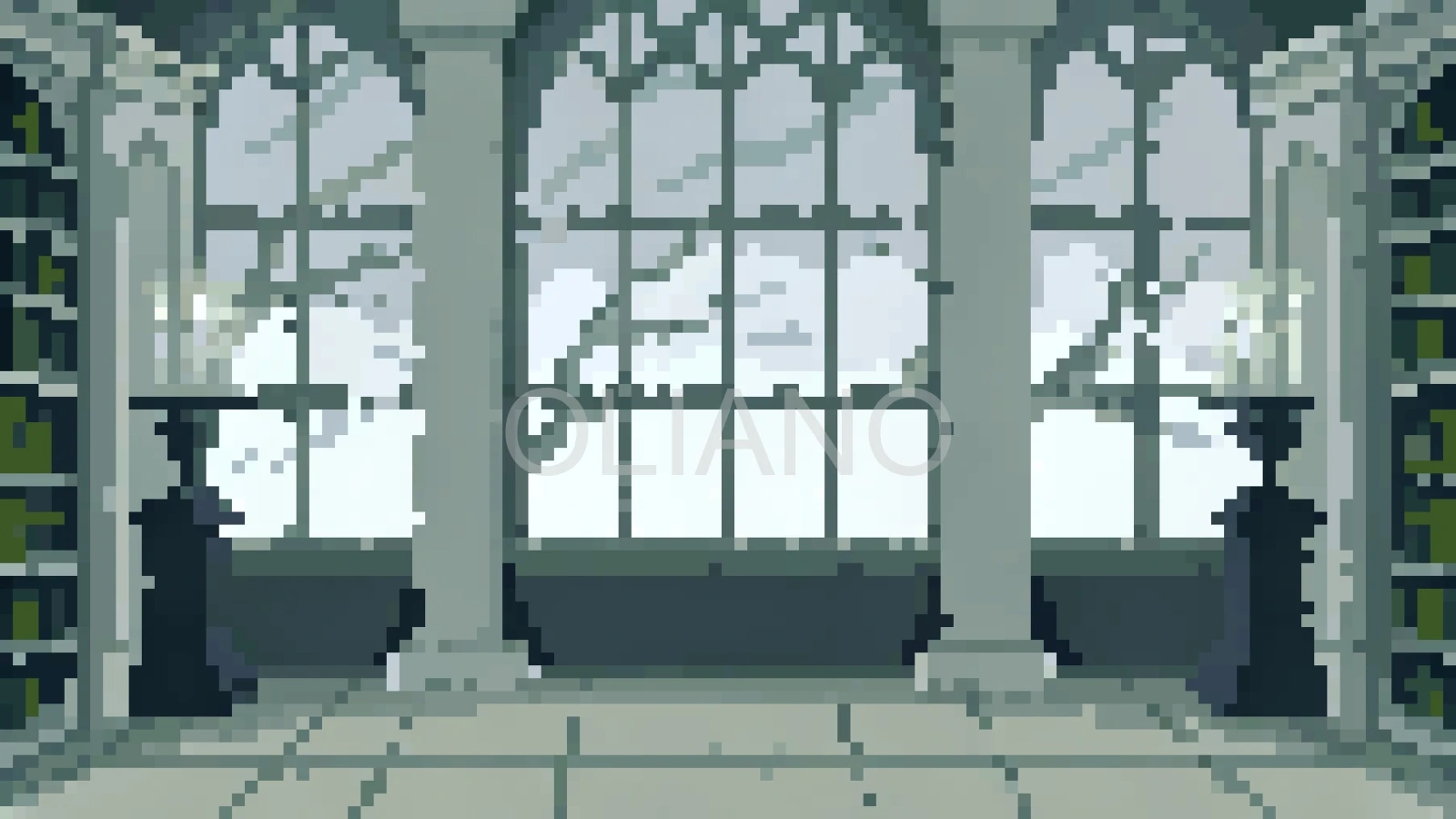 Gothic Manor Library